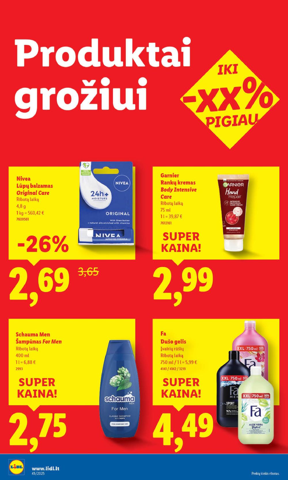 lidl - LIDL - Maisto prekių pasiūlymai (2025 11 03 - 2025 11 09) - page: 44