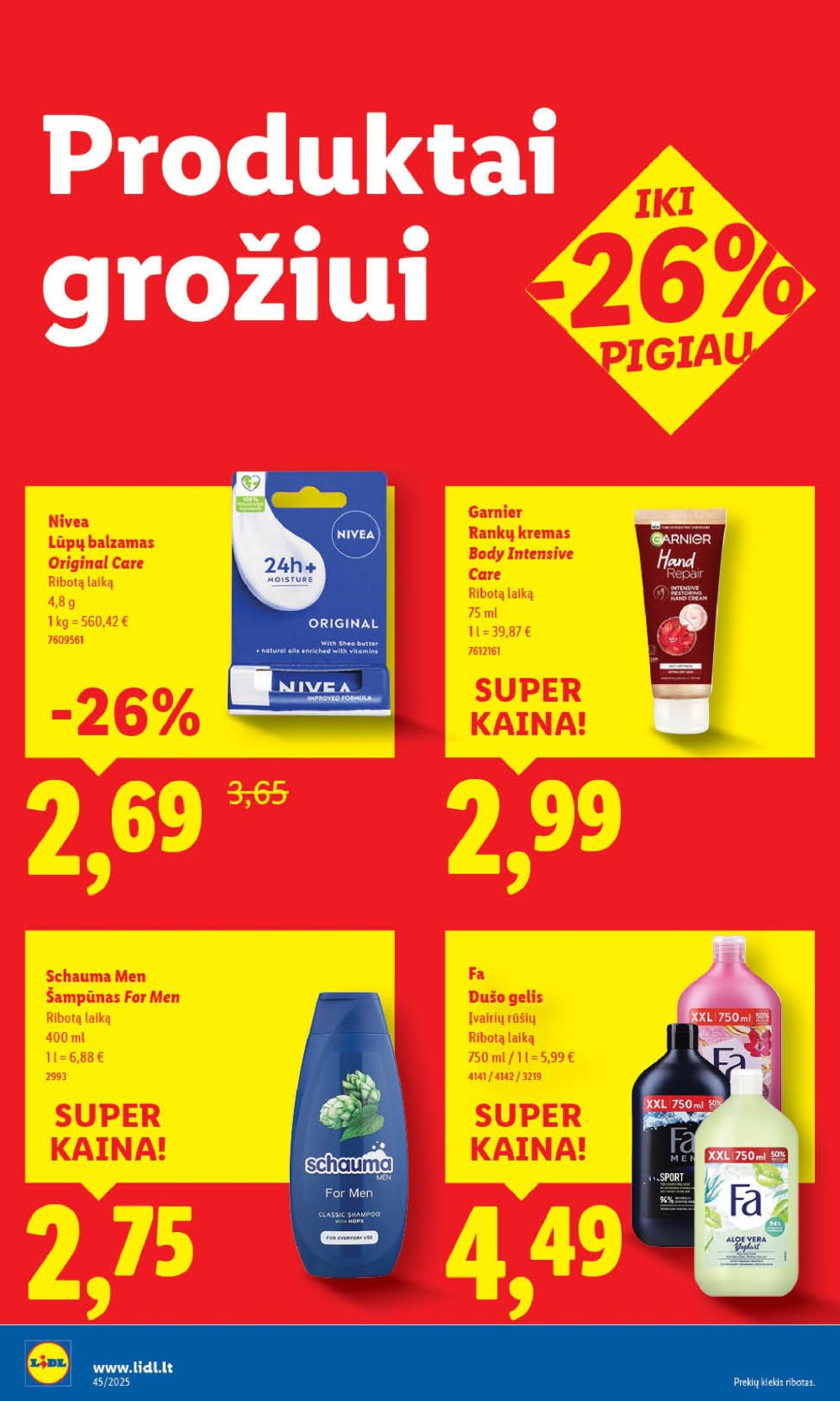 lidl - LIDL - Maisto prekių pasiūlymai (2025 11 06 - 2025 11 09) - page: 50