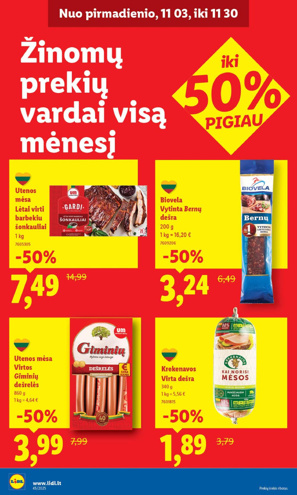 lidl - LIDL - Maisto prekių pasiūlymai (2025 11 06 - 2025 11 09) - page: 32