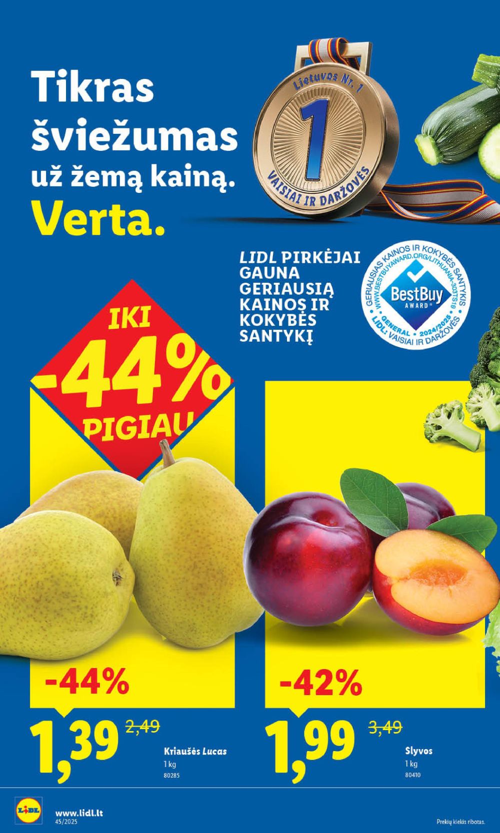 lidl - LIDL - Maisto prekių pasiūlymai (2025 11 06 - 2025 11 09) - page: 6