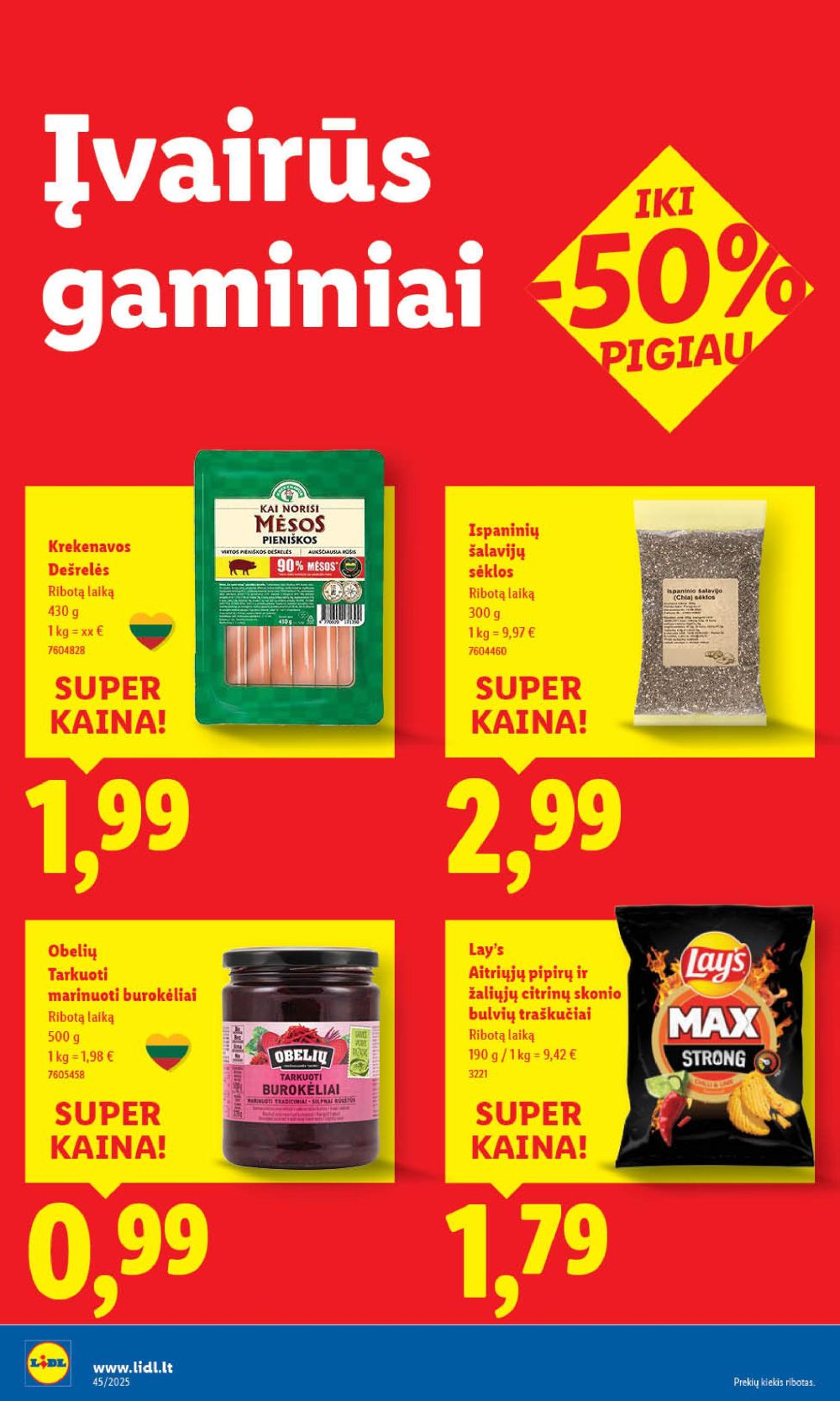 lidl - LIDL - Maisto prekių pasiūlymai (2025 11 06 - 2025 11 09) - page: 46
