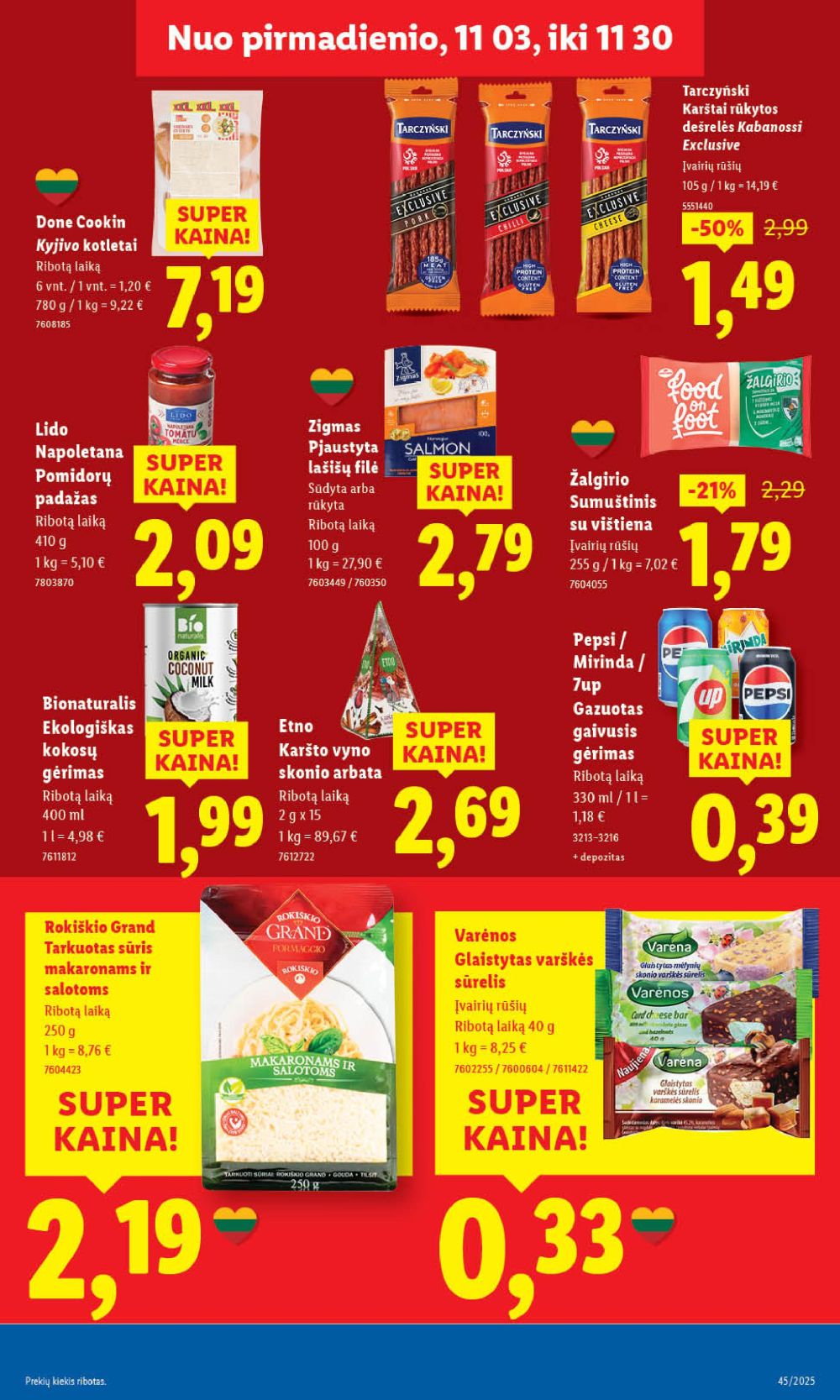 lidl - LIDL - Maisto prekių pasiūlymai (2025 11 06 - 2025 11 09) - page: 33