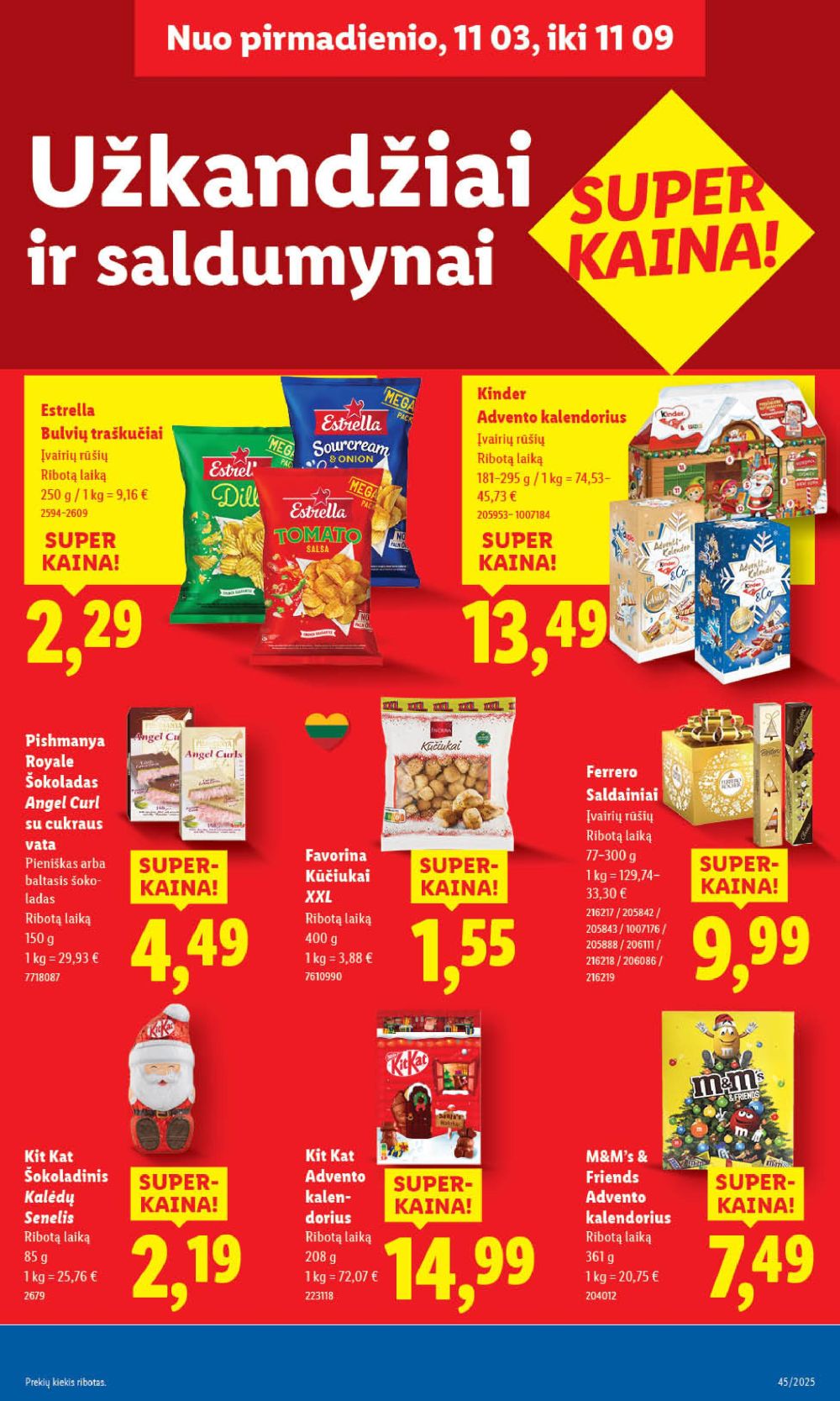 lidl - LIDL - Maisto prekių pasiūlymai (2025 11 06 - 2025 11 09) - page: 43