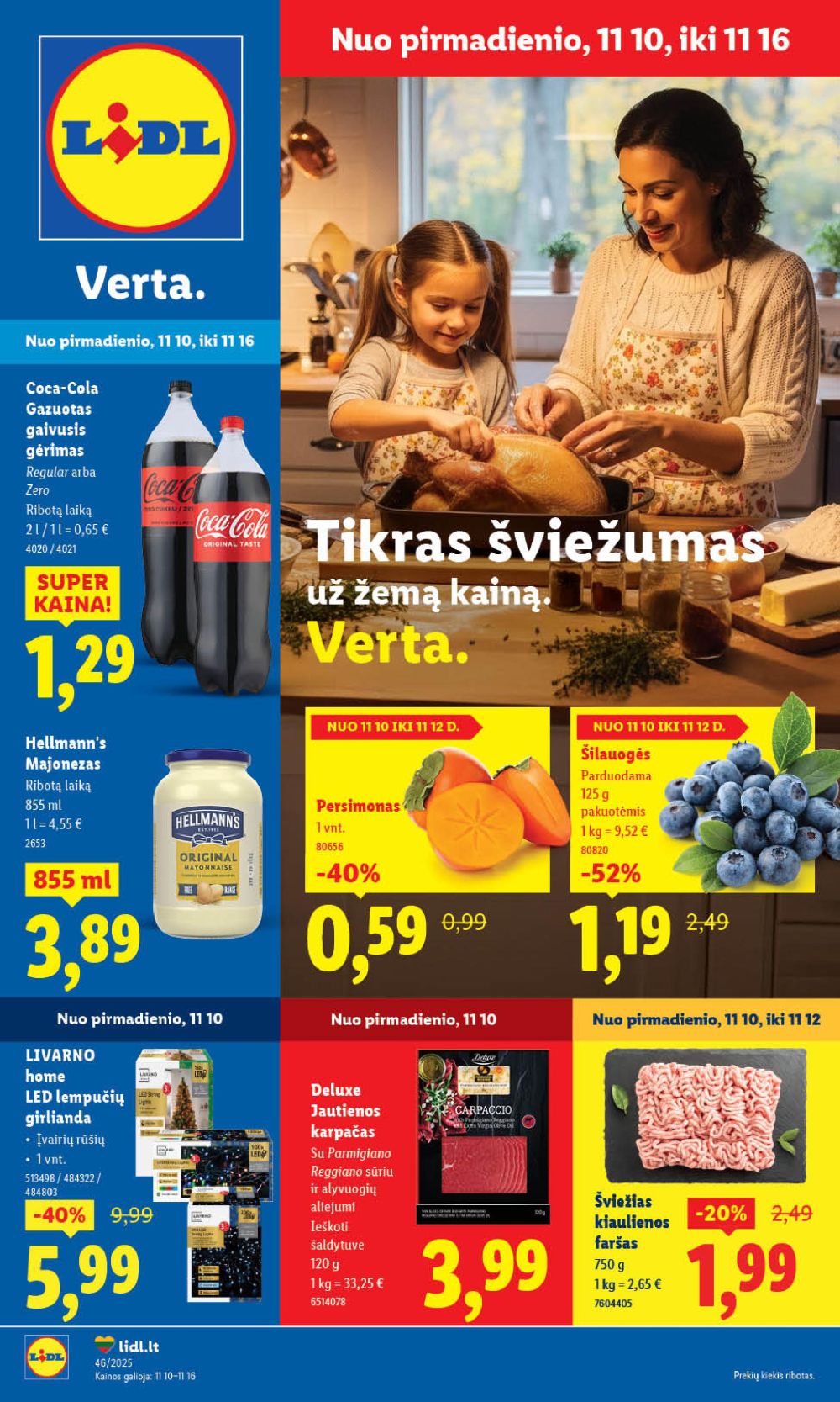 lidl - LIDL - Maisto prekių pasiūlymai (2025 11 10 - 2025 11 16)