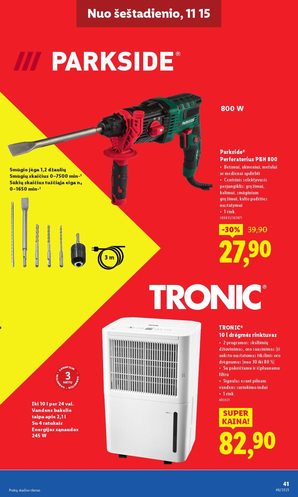 lidl - LIDL - Ne maisto prekių pasiūlymai (2025 11 10 - 2025 11 16) - page: 41