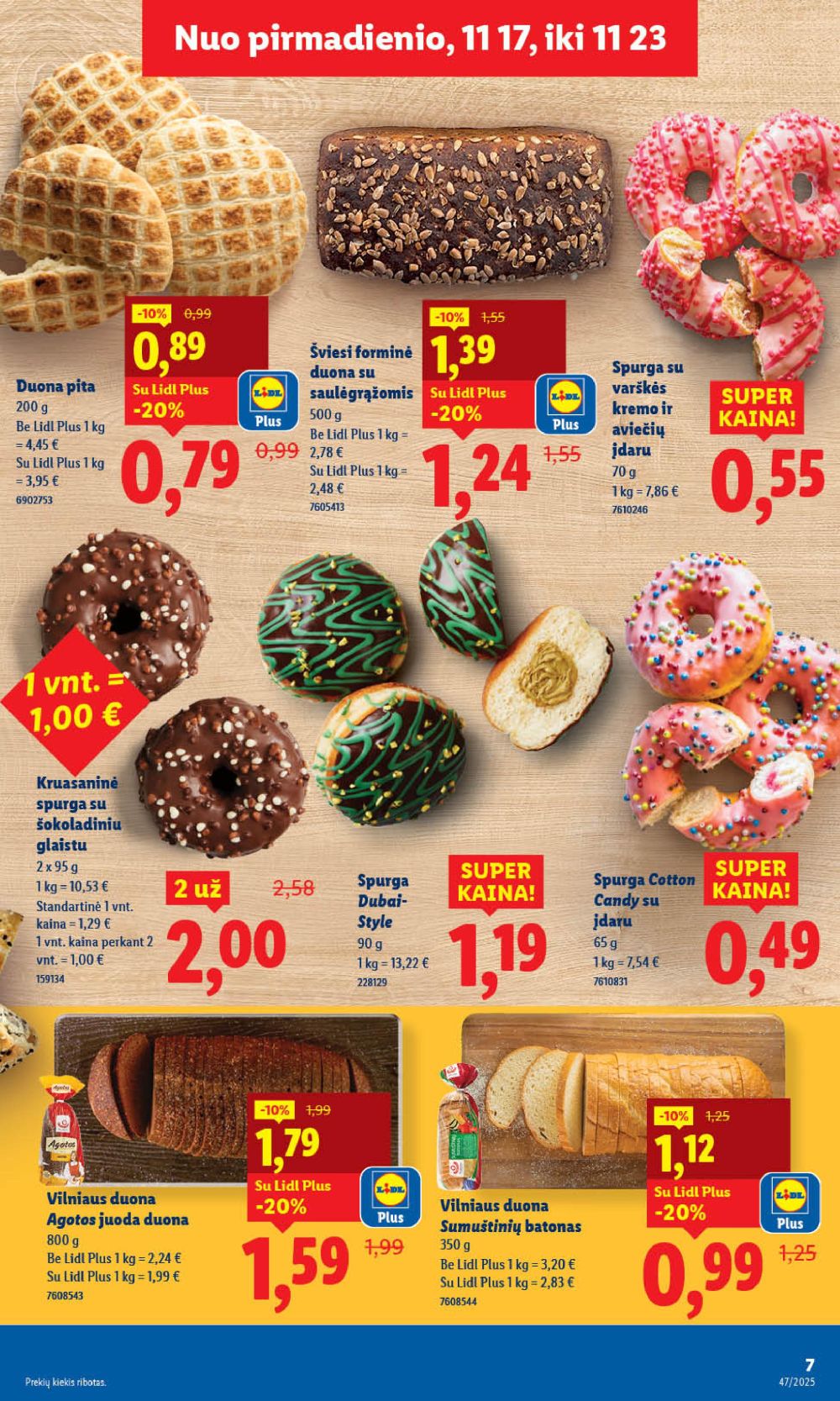 lidl - LIDL - Maisto prekių pasiūlymai (2025 11 17 - 2025 11 23) - page: 7