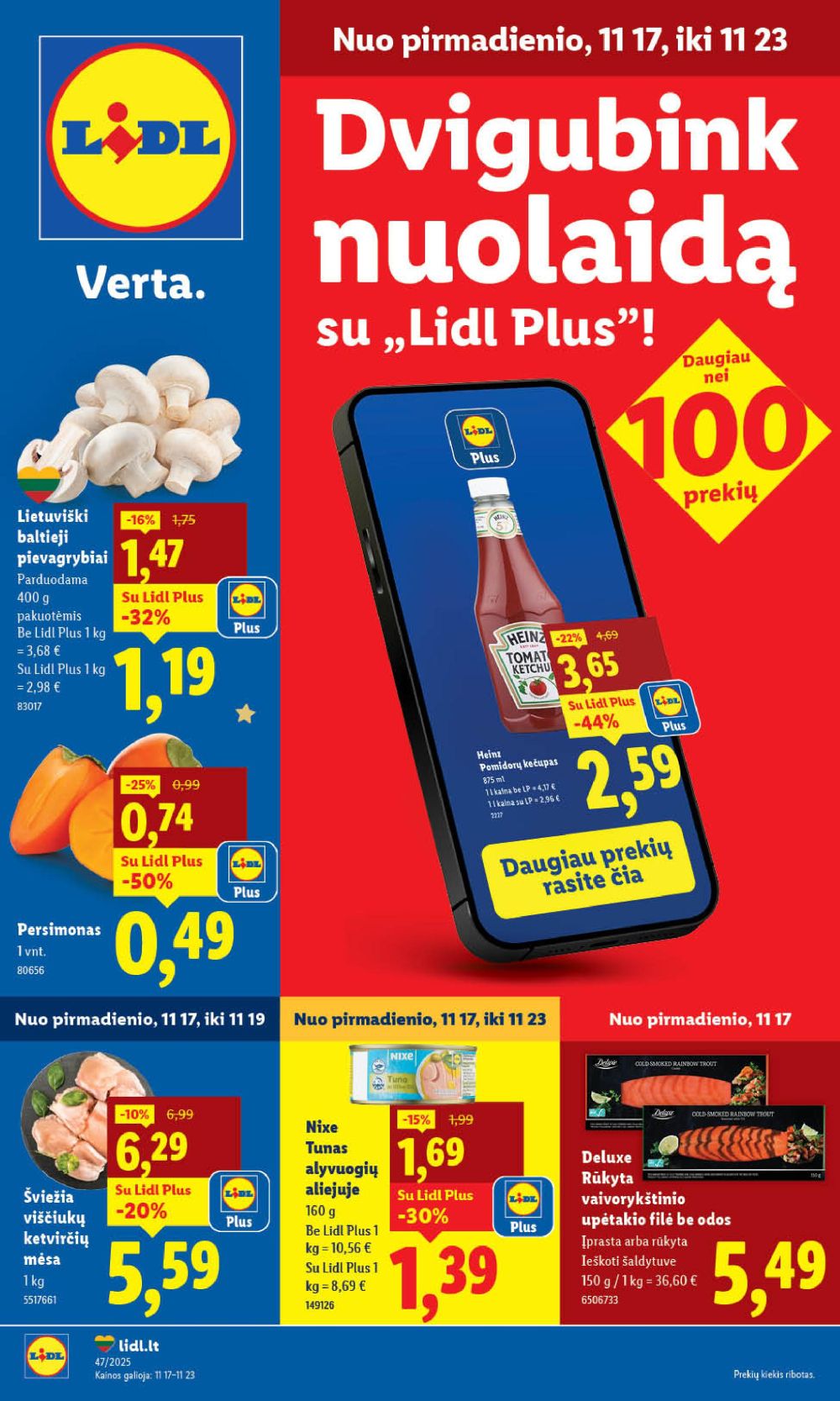 lidl - LIDL - Maisto prekių pasiūlymai (2025 11 17 - 2025 11 23)