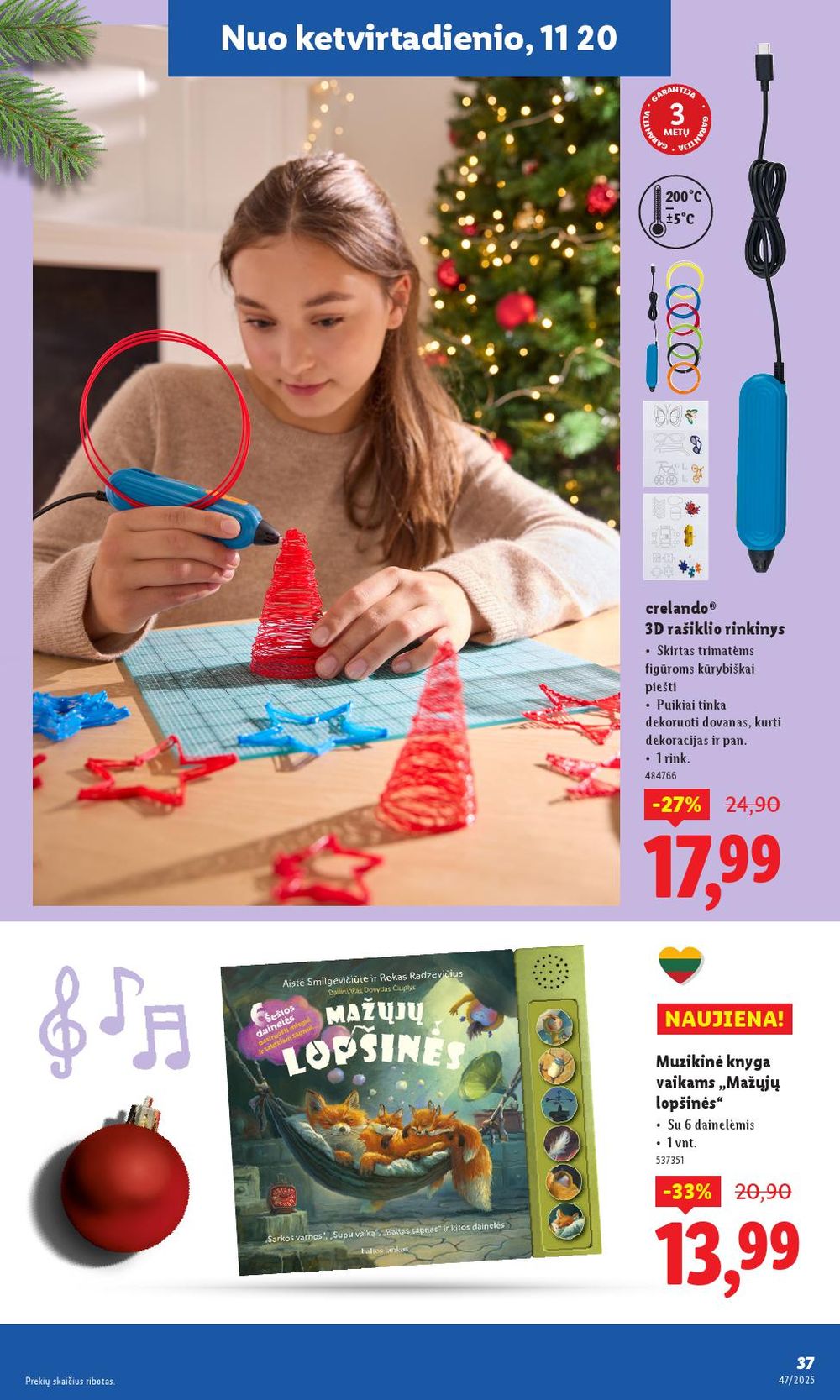 lidl - LIDL - Ne maisto prekių pasiūlymai (2025 11 17 - 2025 11 23) - page: 39