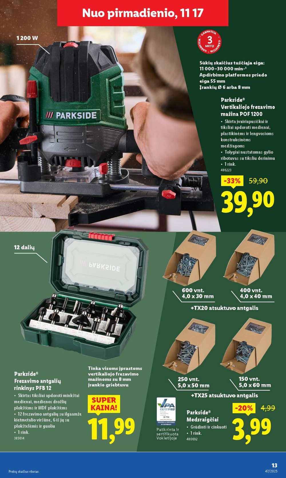 lidl - LIDL - Ne maisto prekių pasiūlymai (2025 11 17 - 2025 11 23) - page: 13