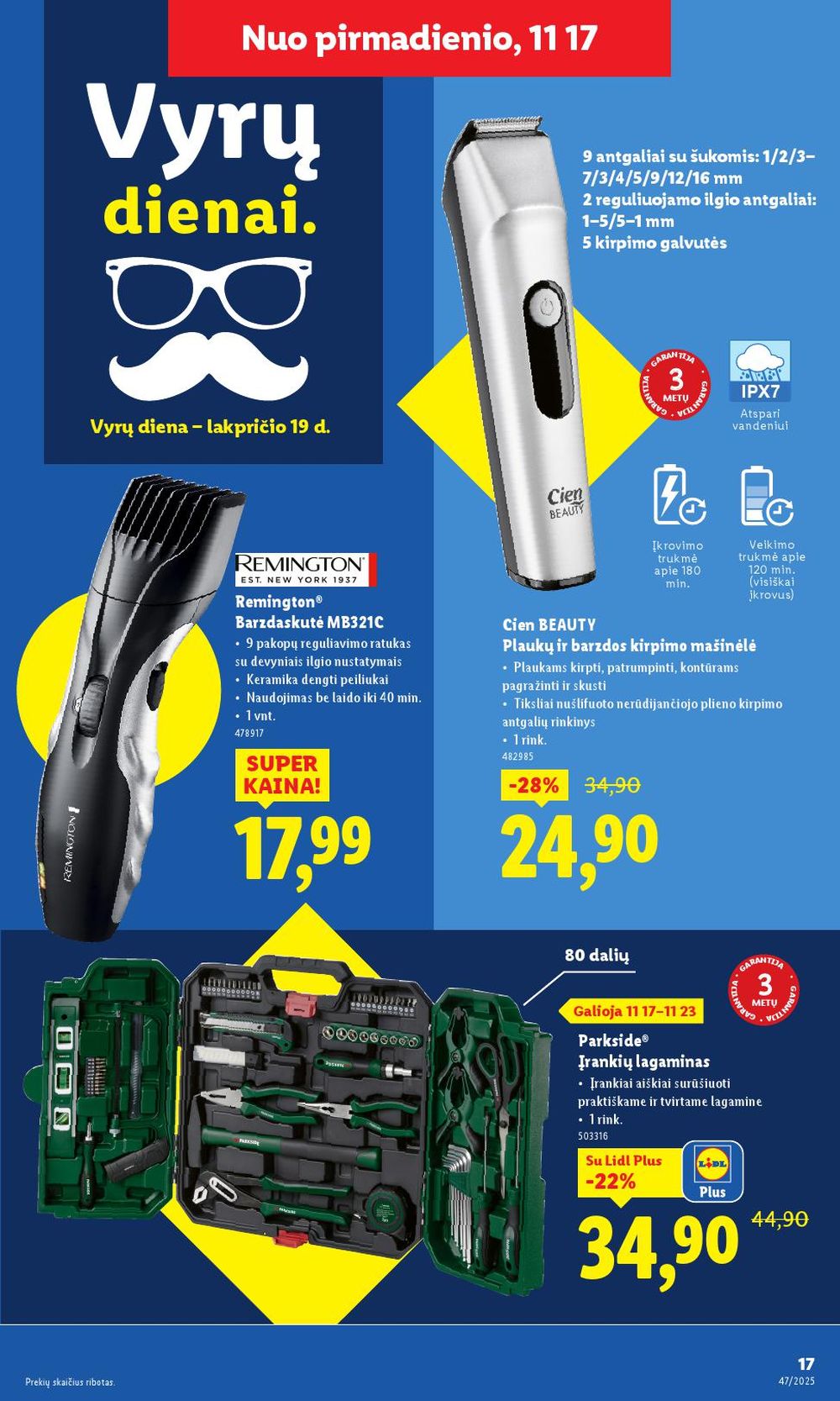 lidl - LIDL - Ne maisto prekių pasiūlymai (2025 11 17 - 2025 11 23) - page: 17