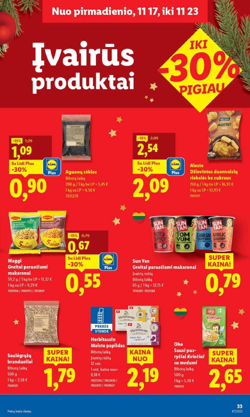 lidl - LIDL - Maisto prekių pasiūlymai (2025 11 20 - 2025 11 23) - page: 41