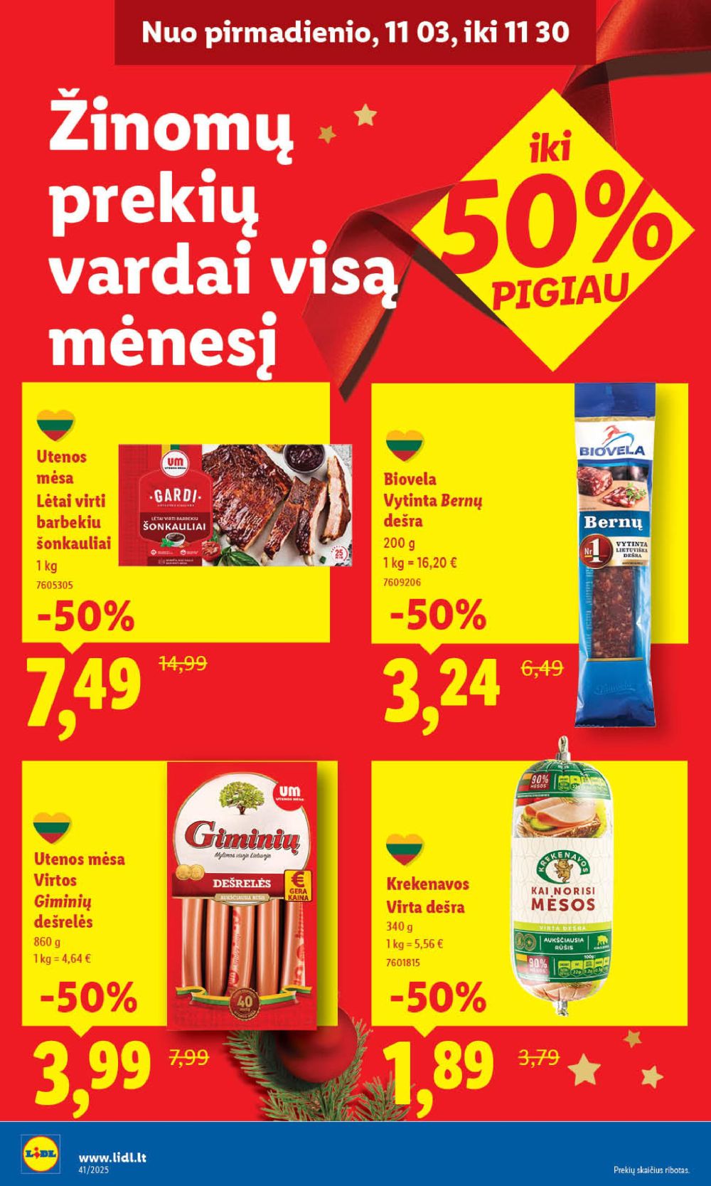lidl - LIDL - Maisto prekių pasiūlymai (2025 11 20 - 2025 11 23) - page: 28