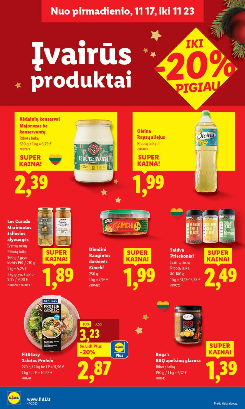lidl - LIDL - Maisto prekių pasiūlymai (2025 11 20 - 2025 11 23) - page: 40