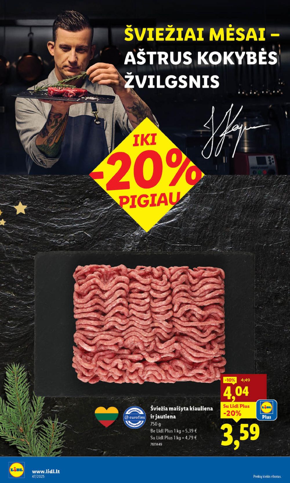 lidl - LIDL - Maisto prekių pasiūlymai (2025 11 20 - 2025 11 23) - page: 16