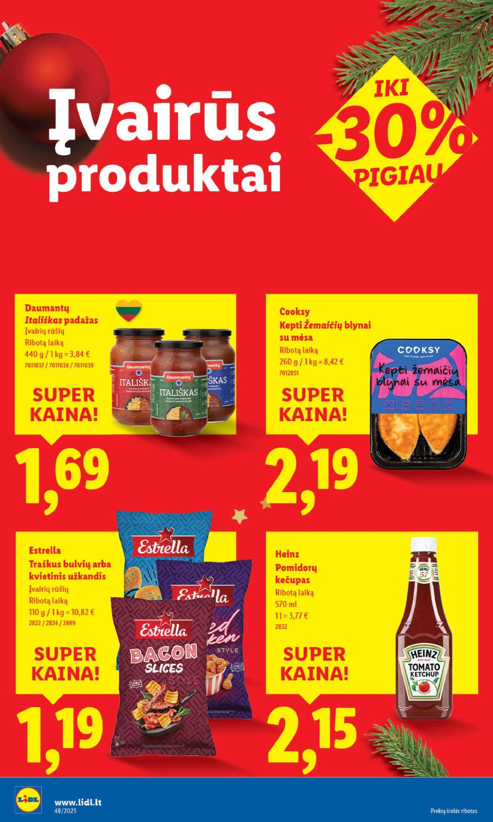 lidl - LIDL - Maisto prekių pasiūlymai (2025 11 24 - 2025 11 30) - page: 28