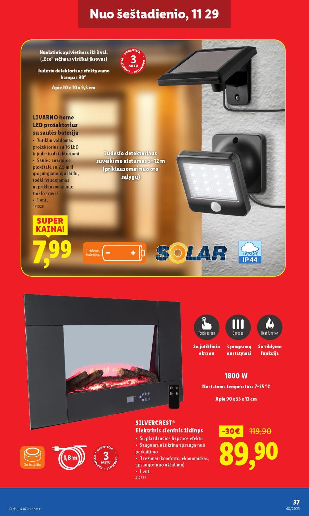 lidl - LIDL - Ne maisto prekių pasiūlymai (2025 11 24 - 2025 11 30) - page: 37