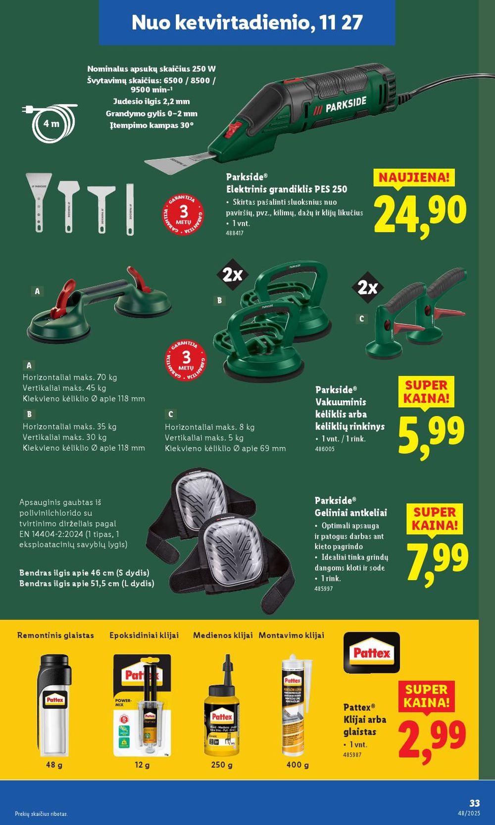 lidl - LIDL - Ne maisto prekių pasiūlymai (2025 11 24 - 2025 11 30) - page: 33