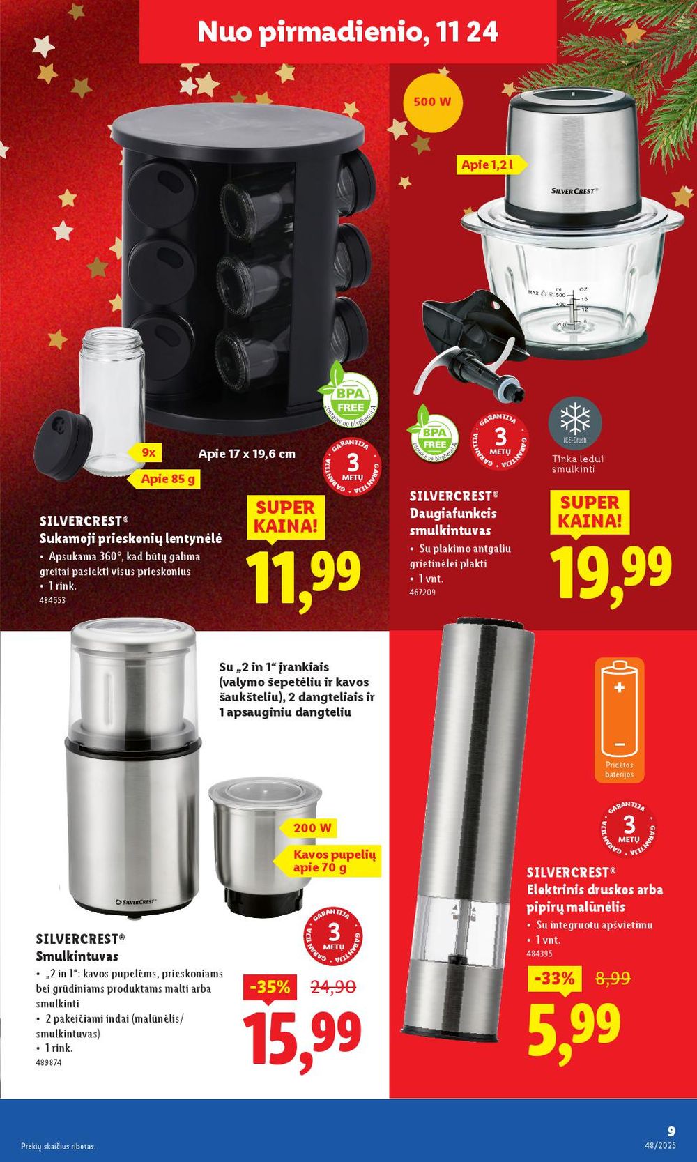 lidl - LIDL - Ne maisto prekių pasiūlymai (2025 11 24 - 2025 11 30) - page: 9