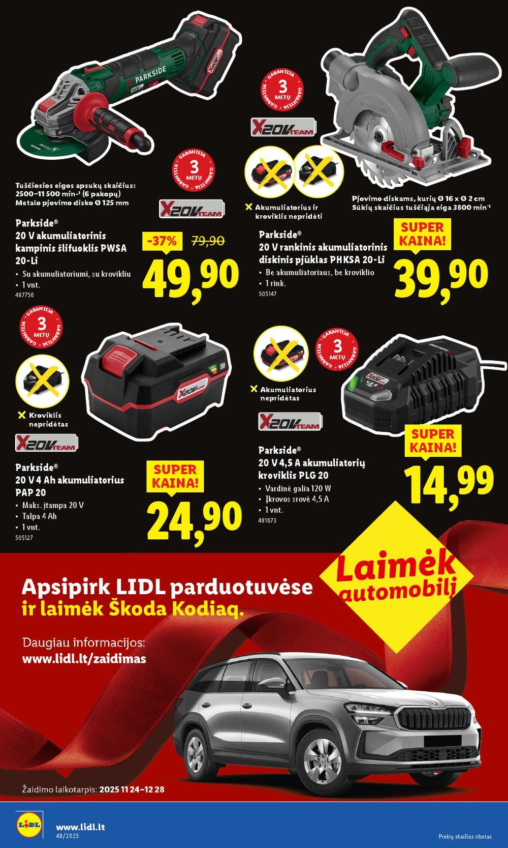 lidl - LIDL - Ne maisto prekių pasiūlymai (2025 11 24 - 2025 11 30) - page: 4