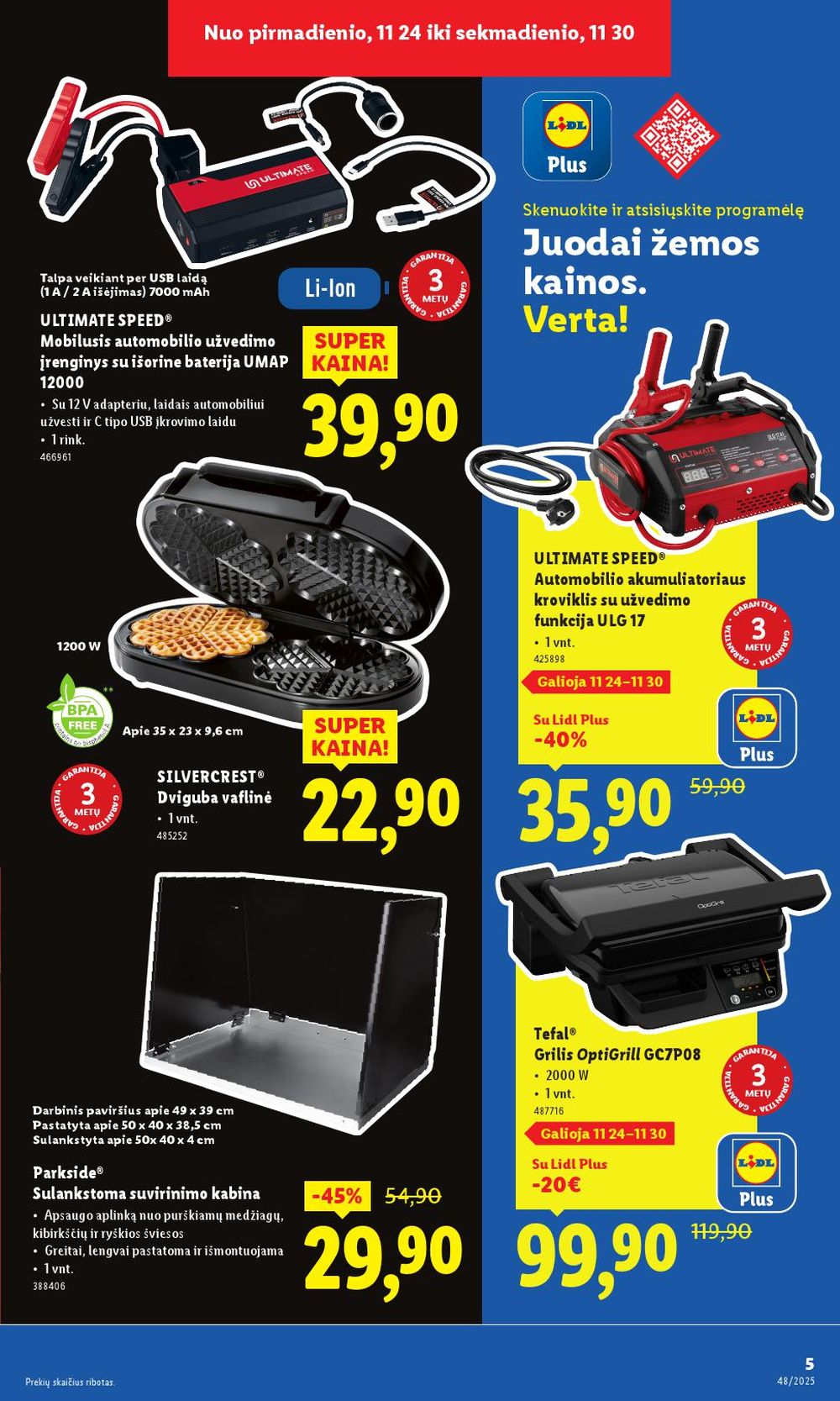 lidl - LIDL - Ne maisto prekių pasiūlymai (2025 11 24 - 2025 11 30) - page: 5
