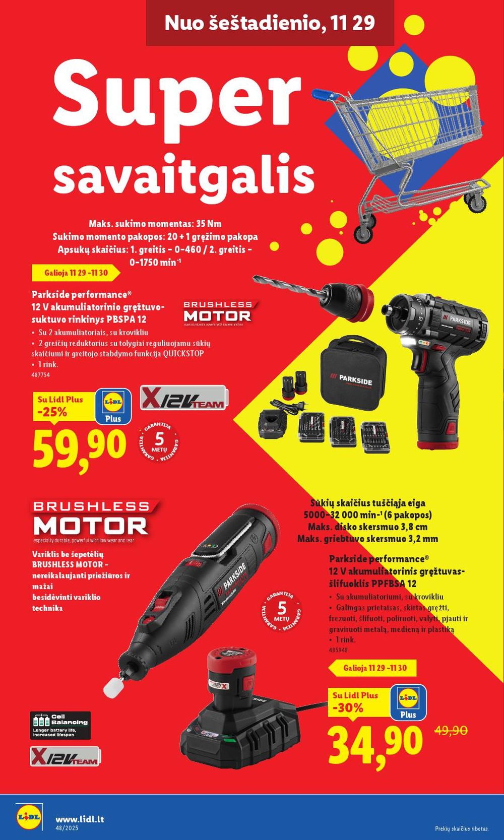 lidl - LIDL - Ne maisto prekių pasiūlymai (2025 11 24 - 2025 11 30) - page: 34