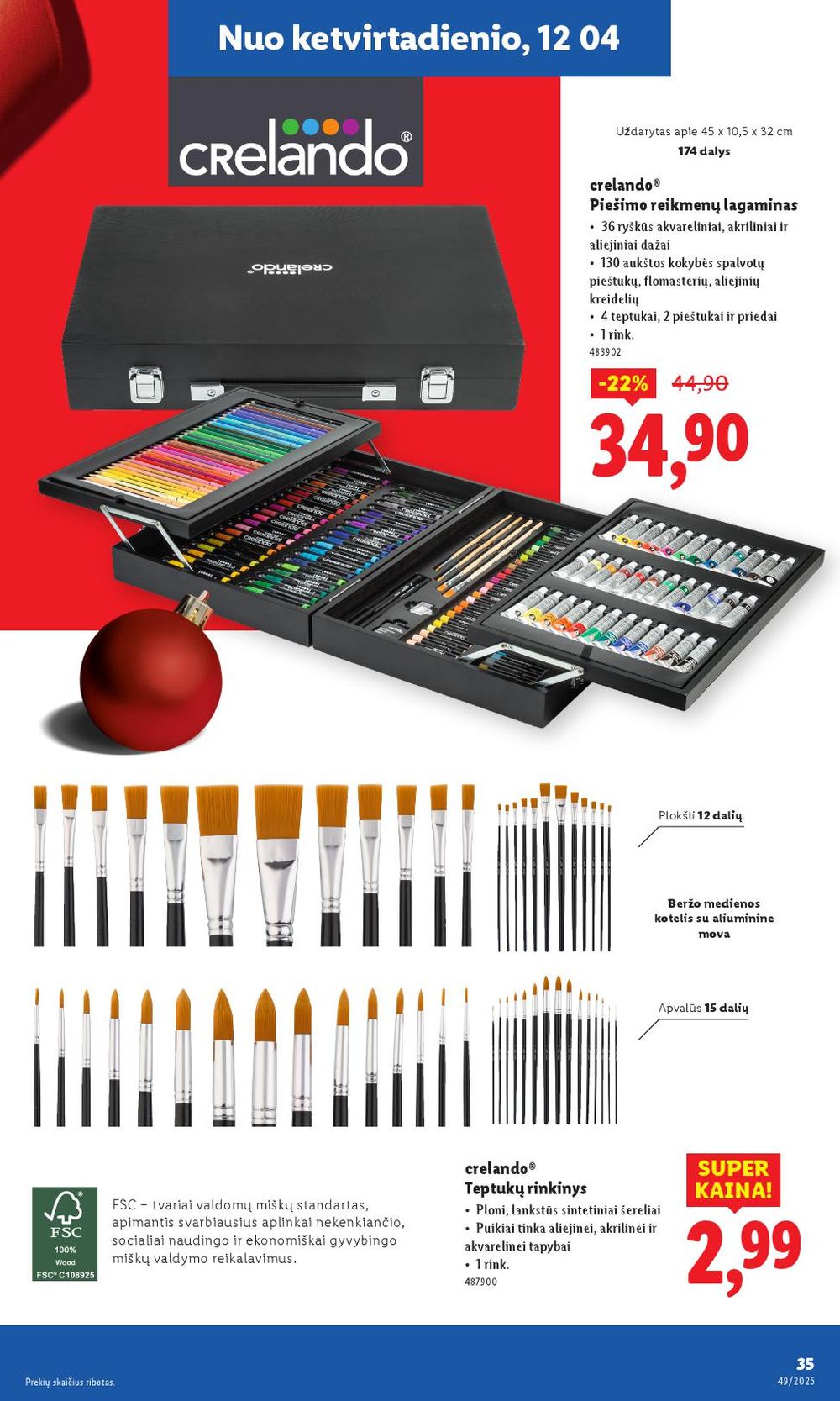 lidl - LIDL - Ne maisto prekių pasiūlymai (2025 12 01 - 2025 12 07) - page: 35