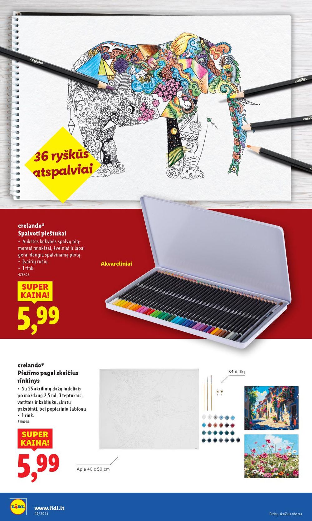 lidl - LIDL - Ne maisto prekių pasiūlymai (2025 12 01 - 2025 12 07) - page: 36