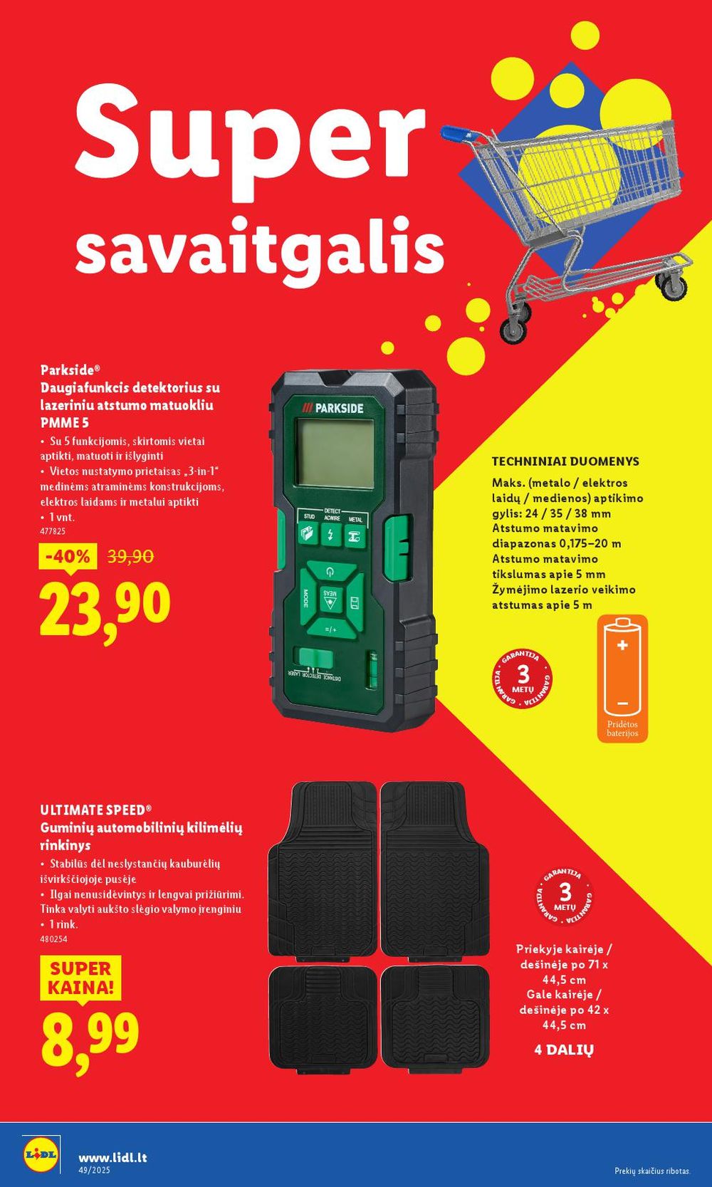 lidl - LIDL - Ne maisto prekių pasiūlymai (2025 12 01 - 2025 12 07) - page: 44