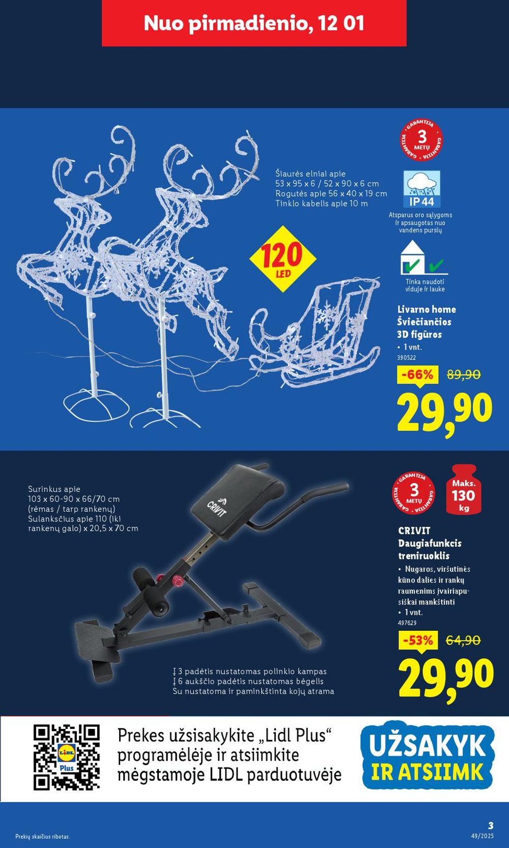 lidl - LIDL - Ne maisto prekių pasiūlymai (2025 12 01 - 2025 12 07) - page: 3