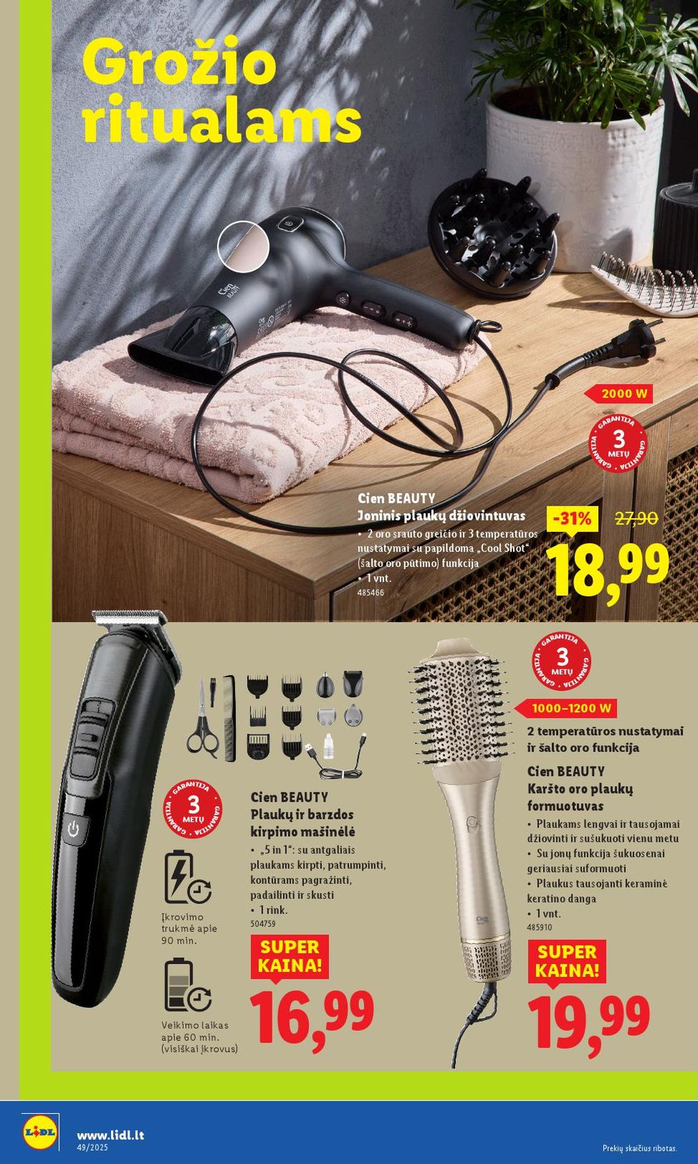 lidl - LIDL - Ne maisto prekių pasiūlymai (2025 12 01 - 2025 12 07) - page: 14