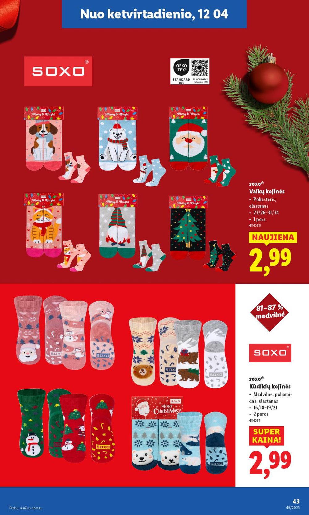 lidl - LIDL - Ne maisto prekių pasiūlymai (2025 12 01 - 2025 12 07) - page: 43