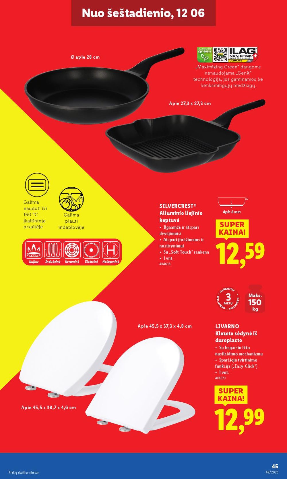 lidl - LIDL - Ne maisto prekių pasiūlymai (2025 12 01 - 2025 12 07) - page: 45