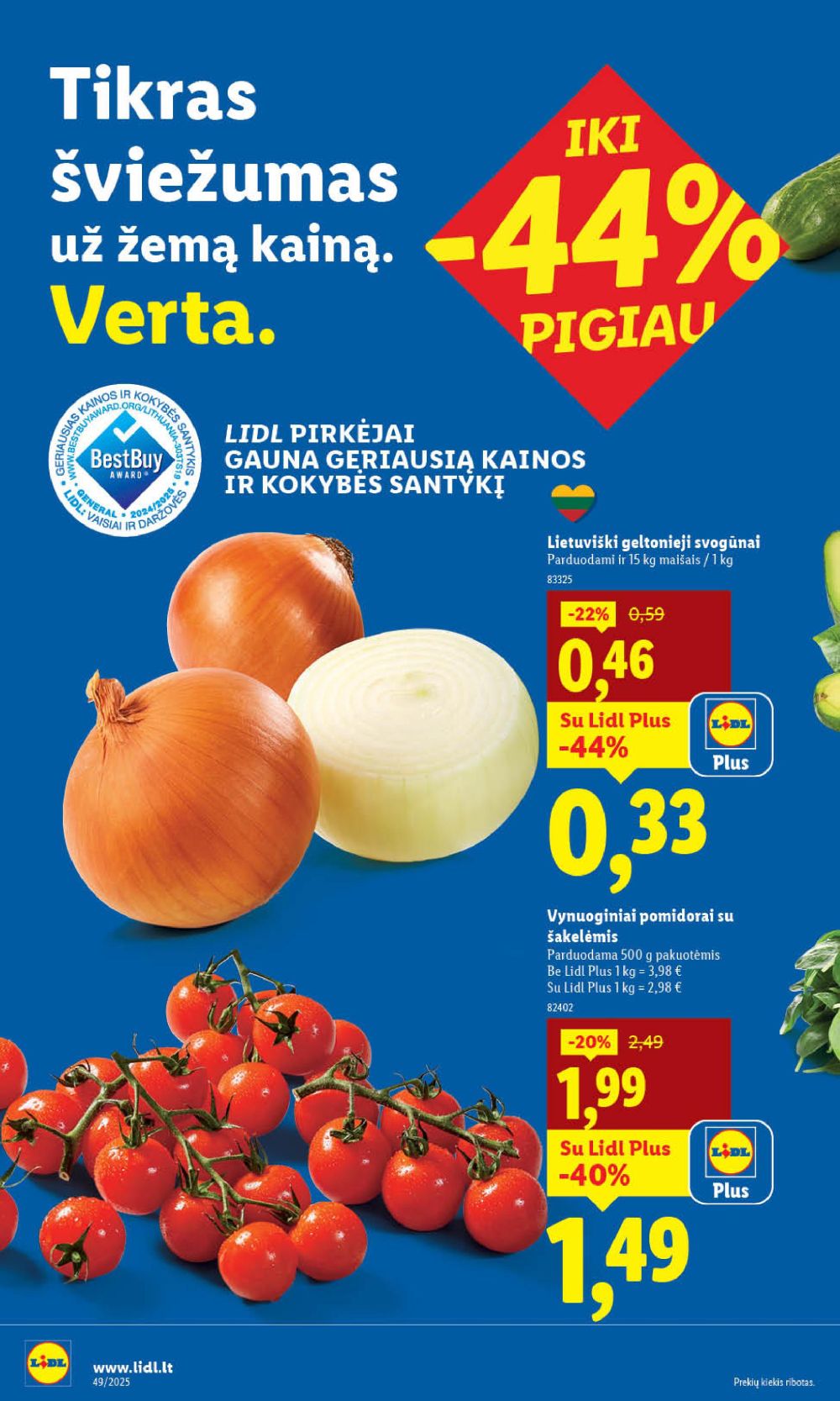 lidl - LIDL - Maisto prekių pasiūlymai (2025 12 01 - 2025 12 07) - page: 4