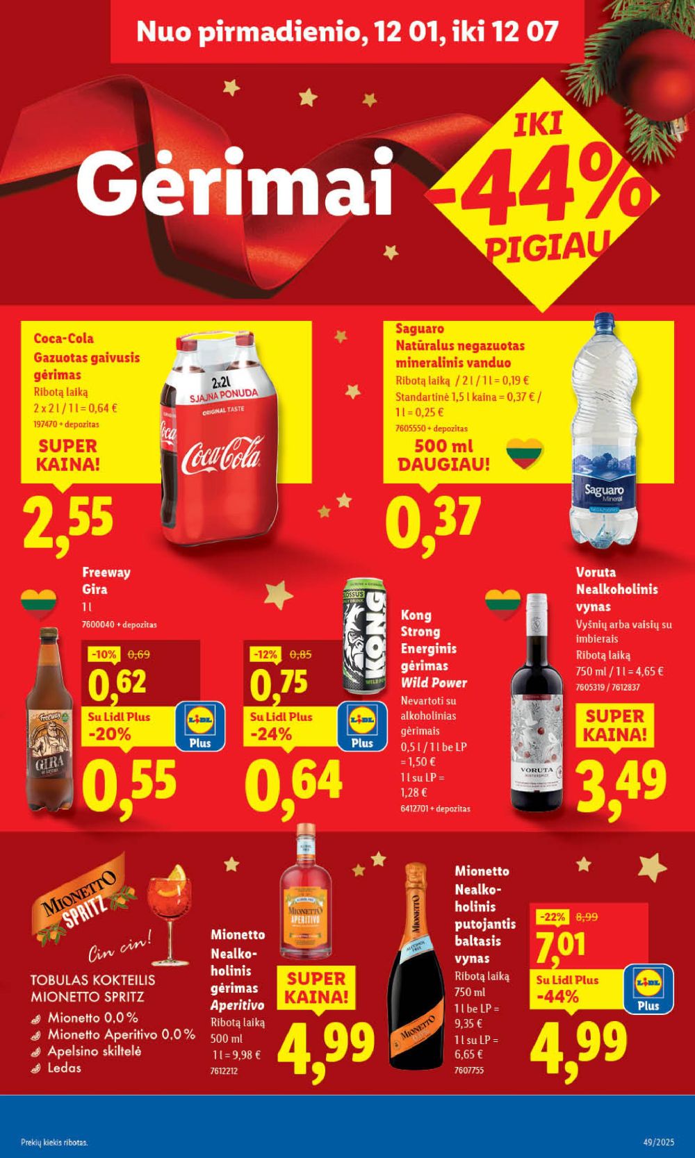 lidl - LIDL - Maisto prekių pasiūlymai (2025 12 01 - 2025 12 07) - page: 39