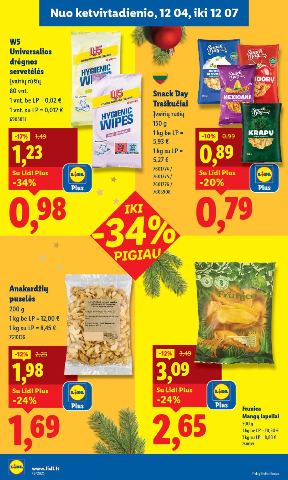 lidl - LIDL - Maisto prekių pasiūlymai (2025 12 01 - 2025 12 07) - page: 48