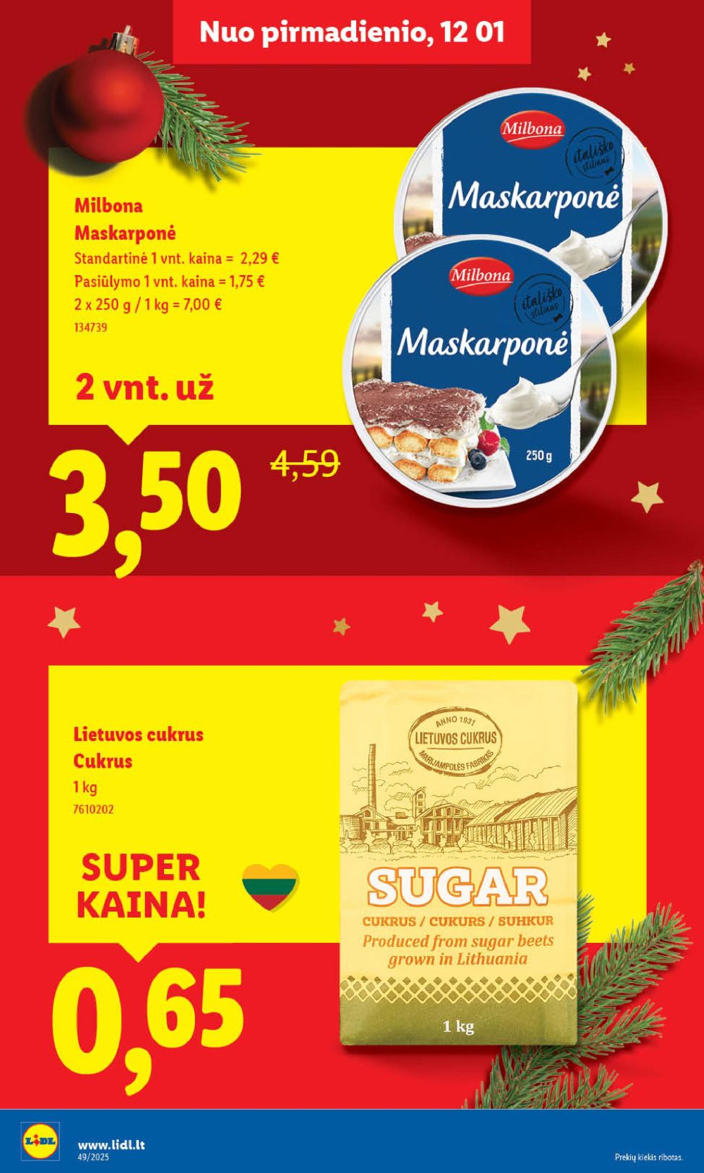 lidl - LIDL - Maisto prekių pasiūlymai (2025 12 01 - 2025 12 07) - page: 24
