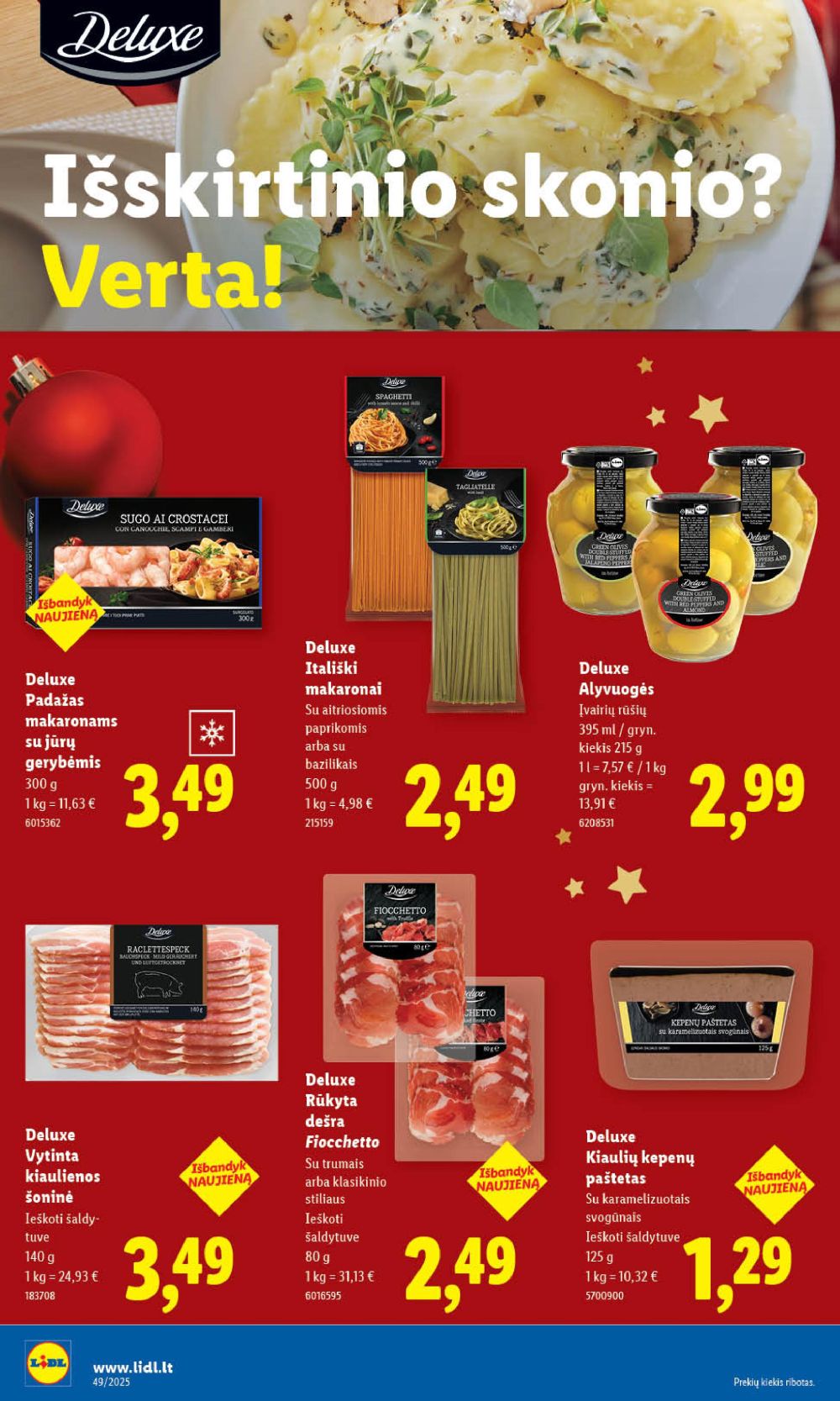 lidl - LIDL - Maisto prekių pasiūlymai (2025 12 01 - 2025 12 07) - page: 14