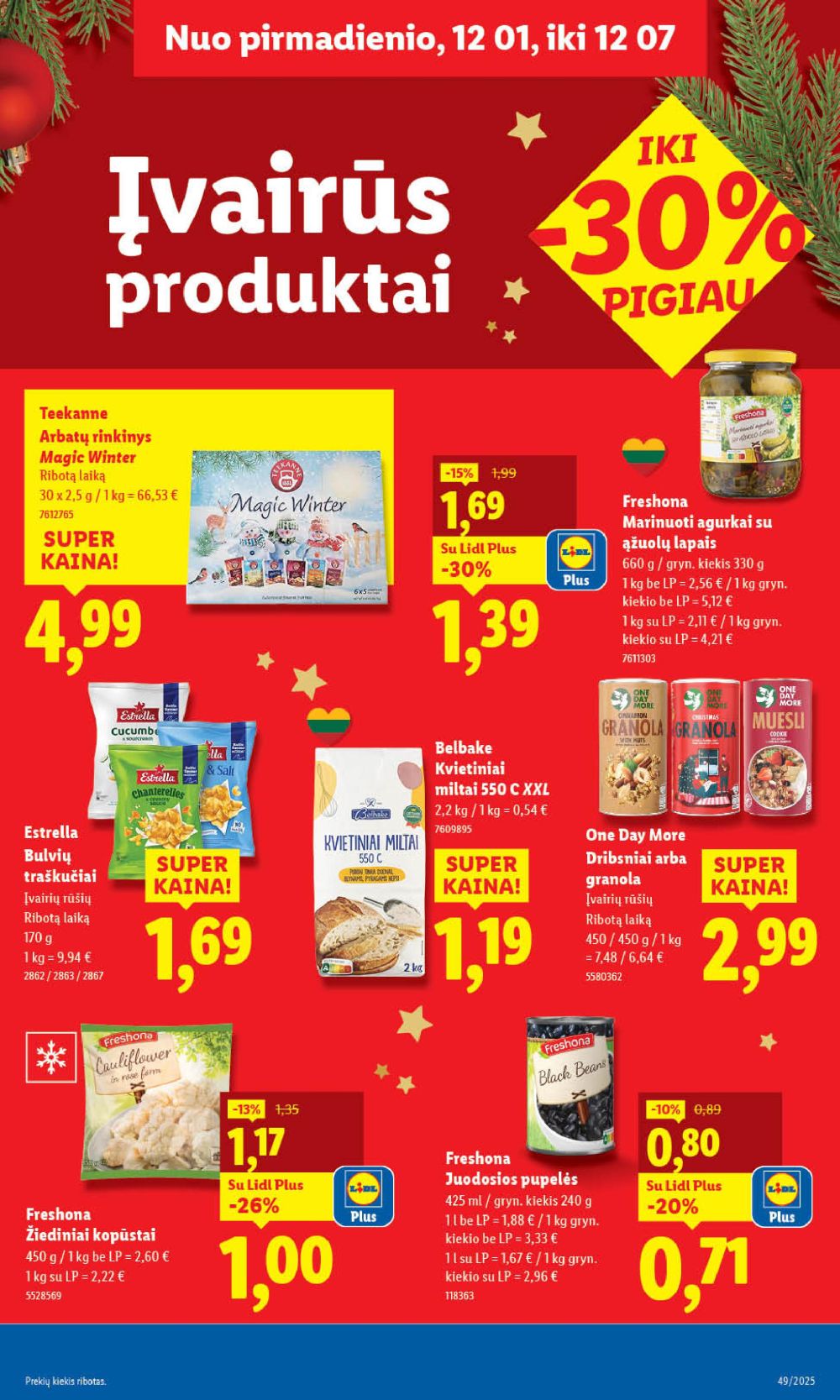 lidl - LIDL - Maisto prekių pasiūlymai (2025 12 01 - 2025 12 07) - page: 33