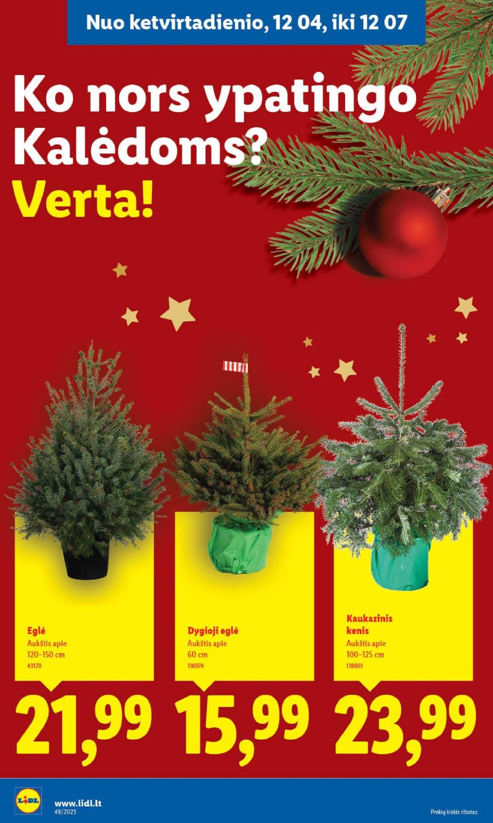 lidl - LIDL - Maisto prekių pasiūlymai (2025 12 01 - 2025 12 07) - page: 52