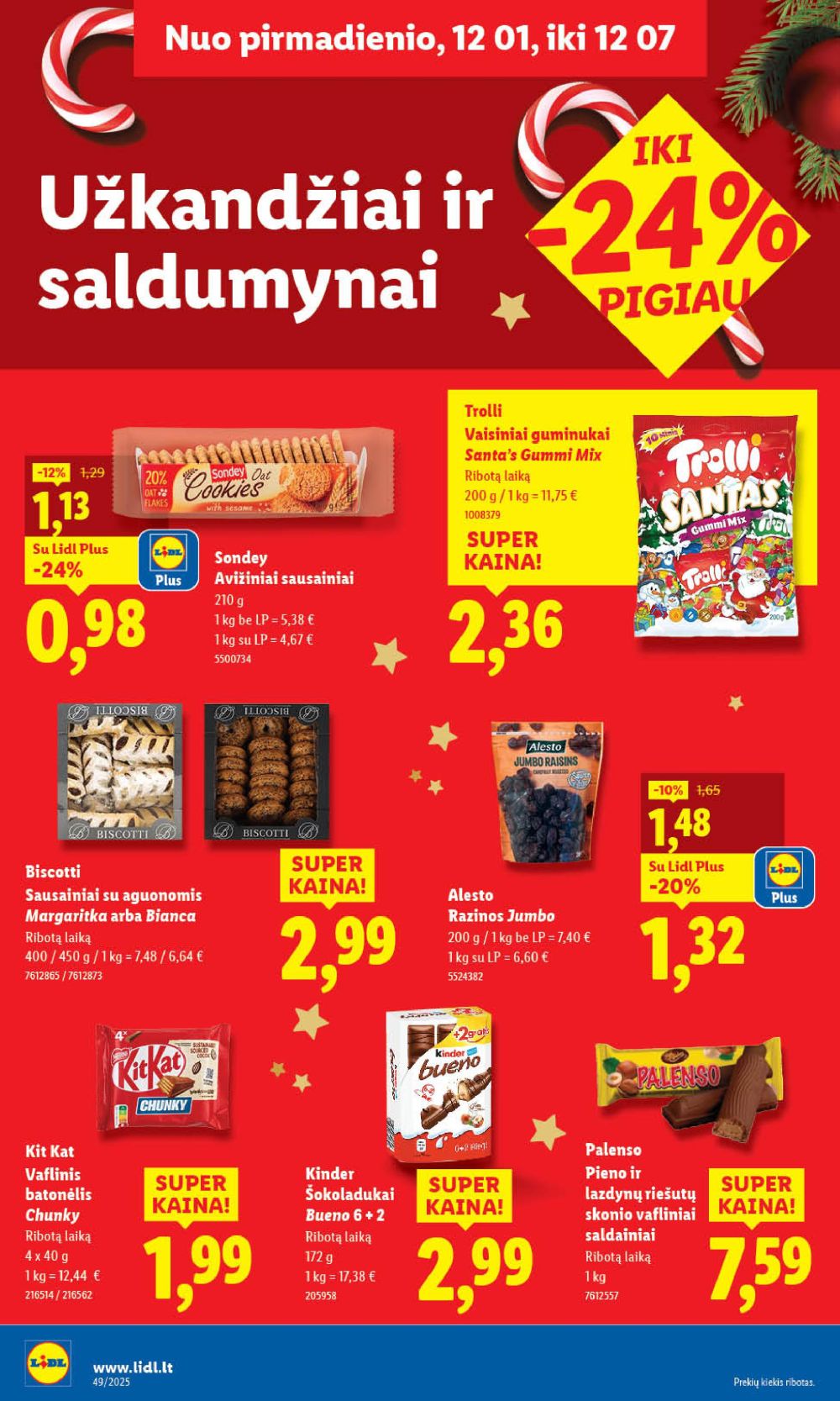 lidl - LIDL - Maisto prekių pasiūlymai (2025 12 04 - 2025 12 07) - page: 40