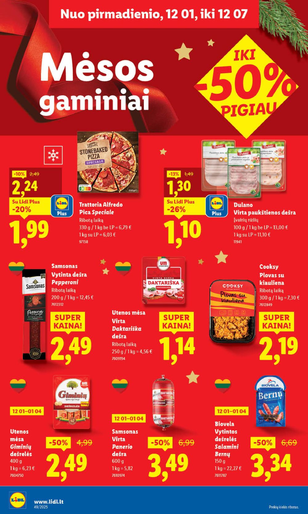 lidl - LIDL - Maisto prekių pasiūlymai (2025 12 04 - 2025 12 07) - page: 38