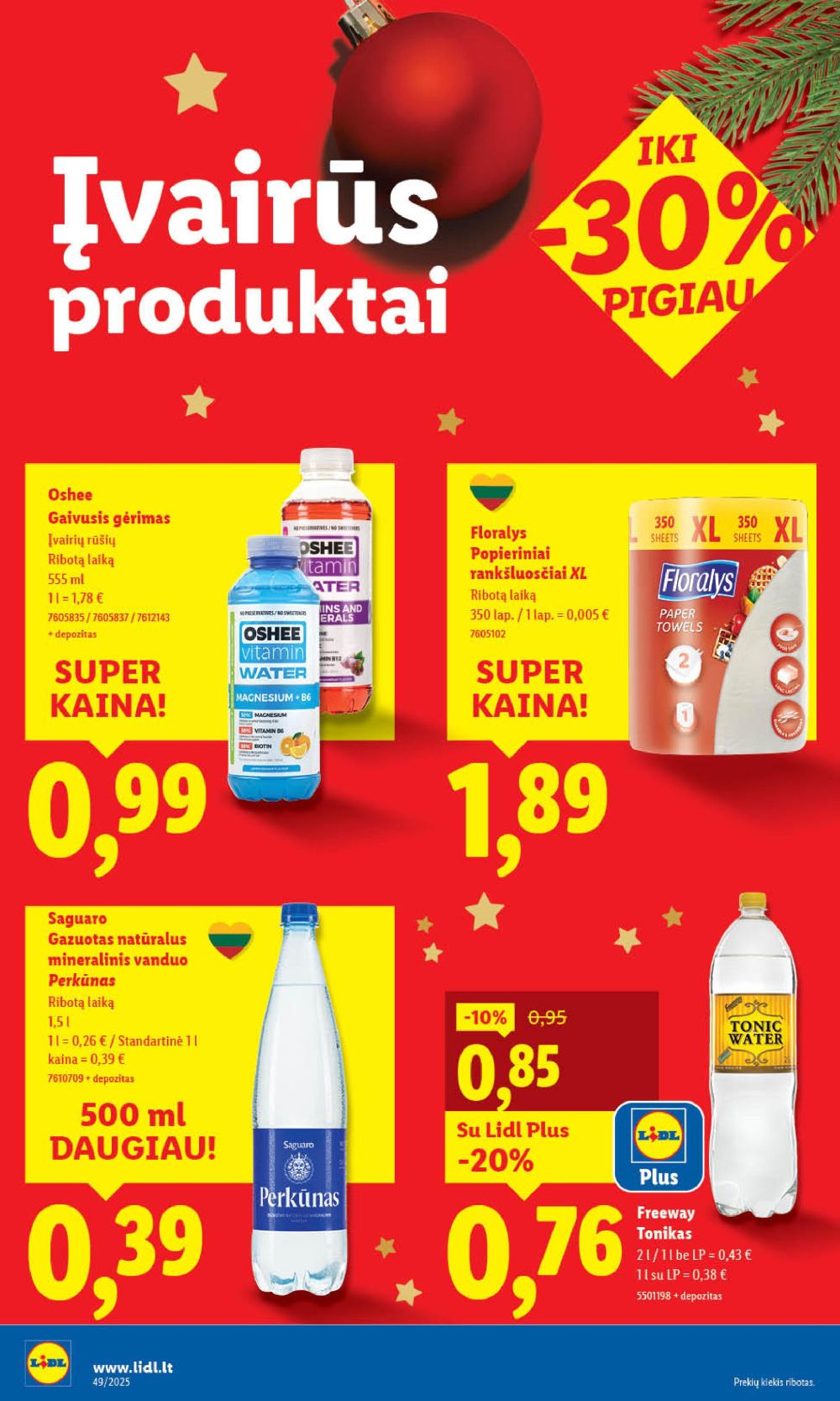 lidl - LIDL - Maisto prekių pasiūlymai (2025 12 04 - 2025 12 07) - page: 42
