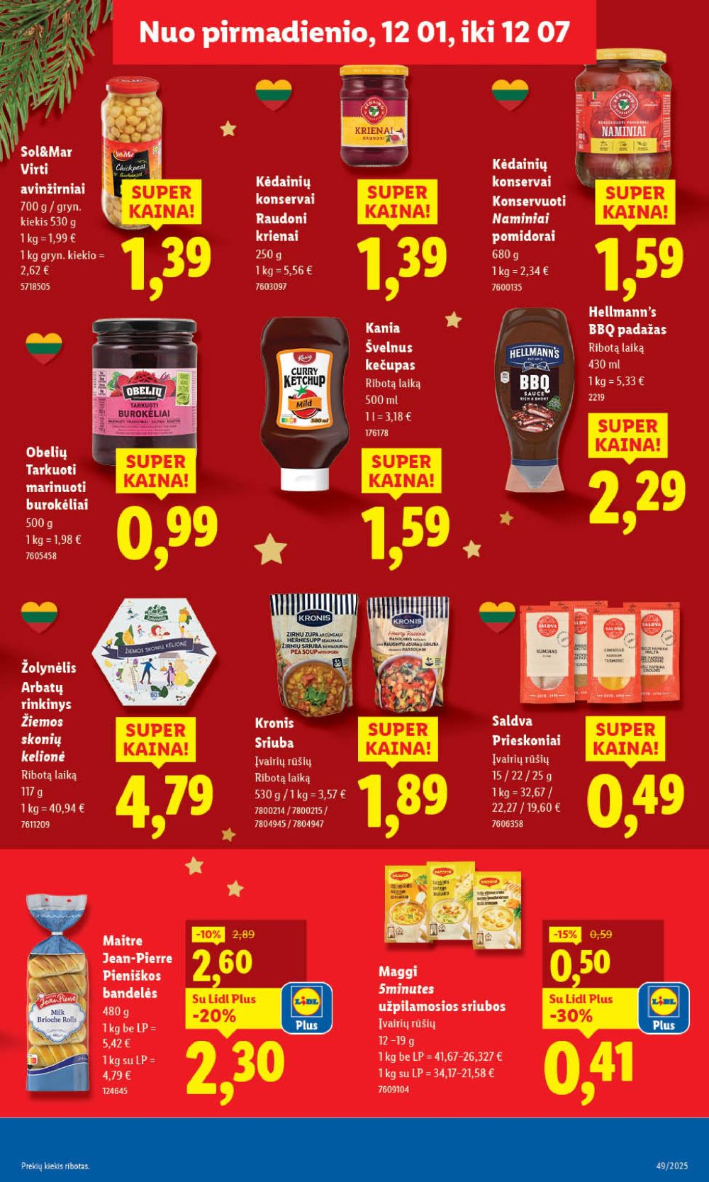 lidl - LIDL - Maisto prekių pasiūlymai (2025 12 04 - 2025 12 07) - page: 43