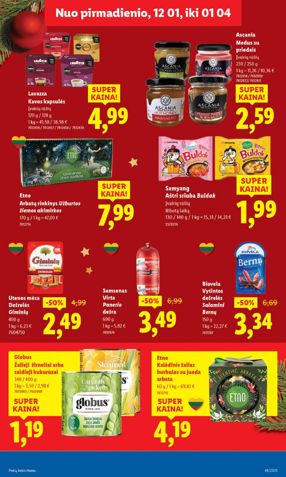 lidl - LIDL - Maisto prekių pasiūlymai (2025 12 04 - 2025 12 07) - page: 31