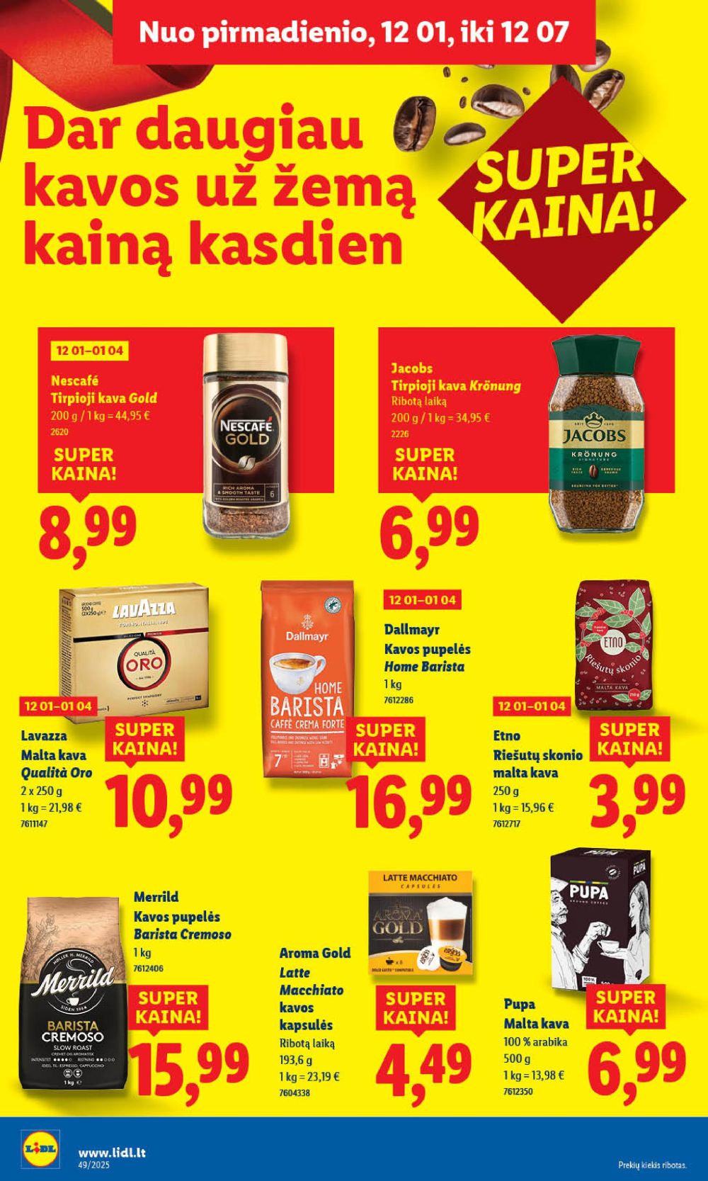 lidl - LIDL - Maisto prekių pasiūlymai (2025 12 04 - 2025 12 07) - page: 46