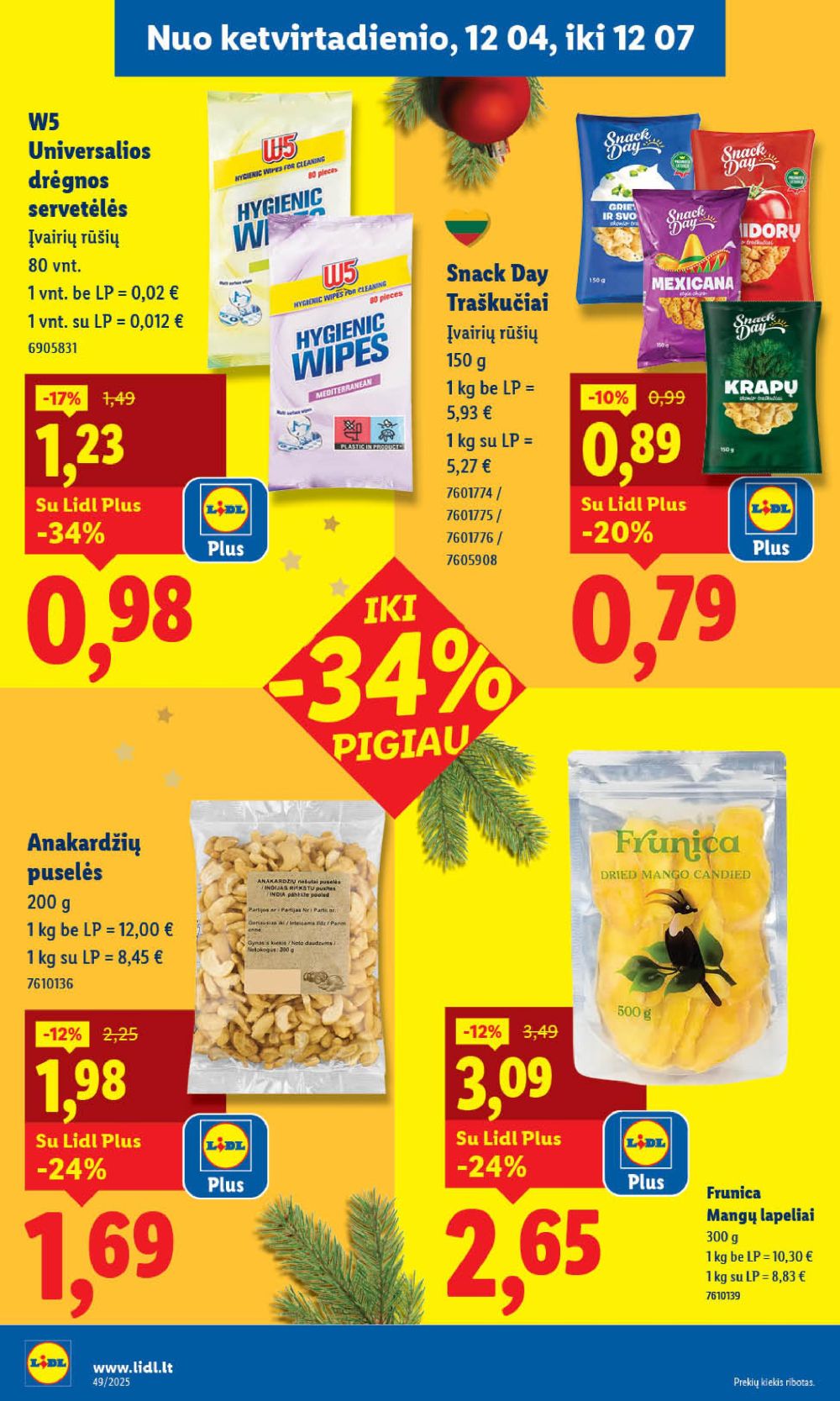 lidl - LIDL - Maisto prekių pasiūlymai (2025 12 04 - 2025 12 07) - page: 10