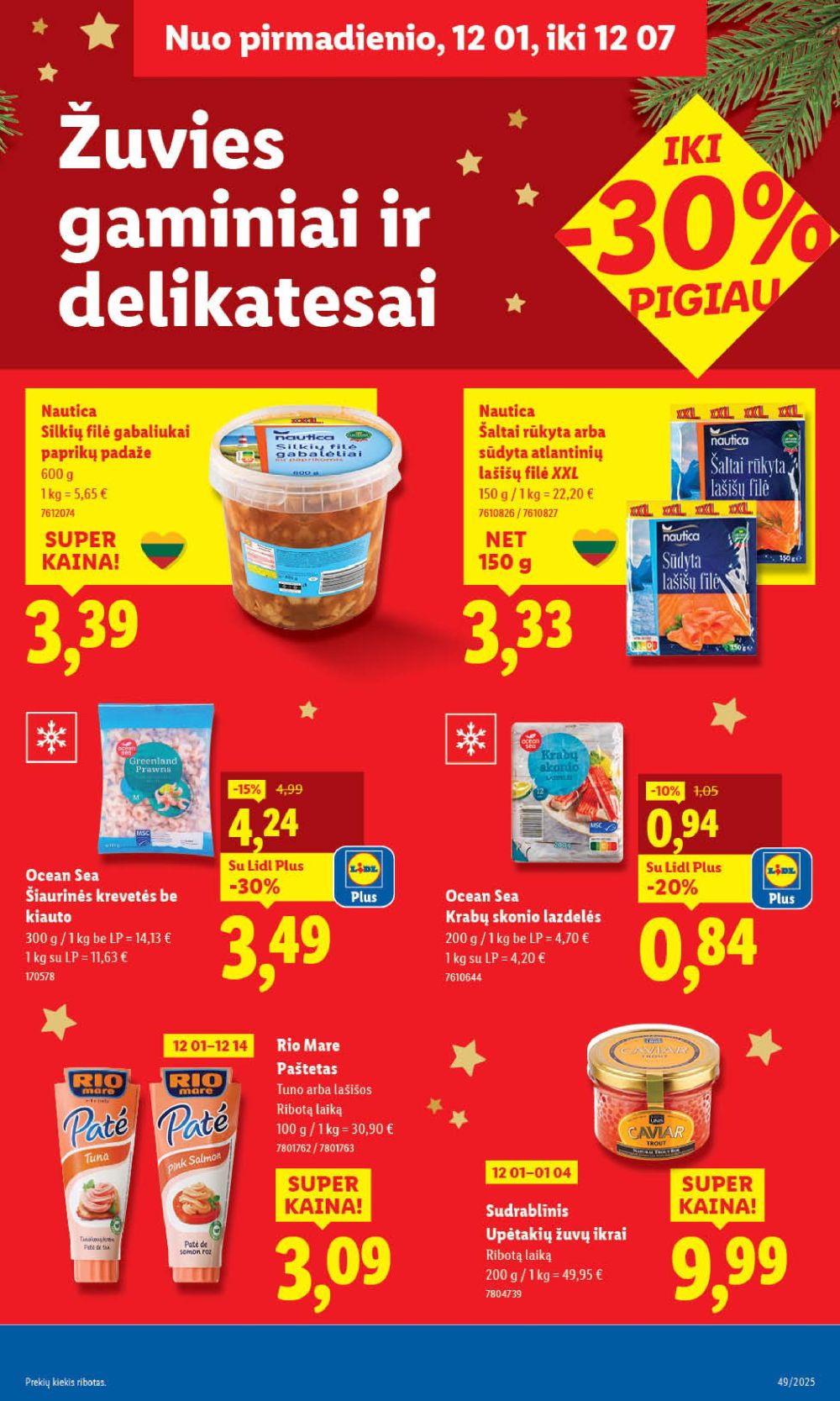 lidl - LIDL - Maisto prekių pasiūlymai (2025 12 04 - 2025 12 07) - page: 39
