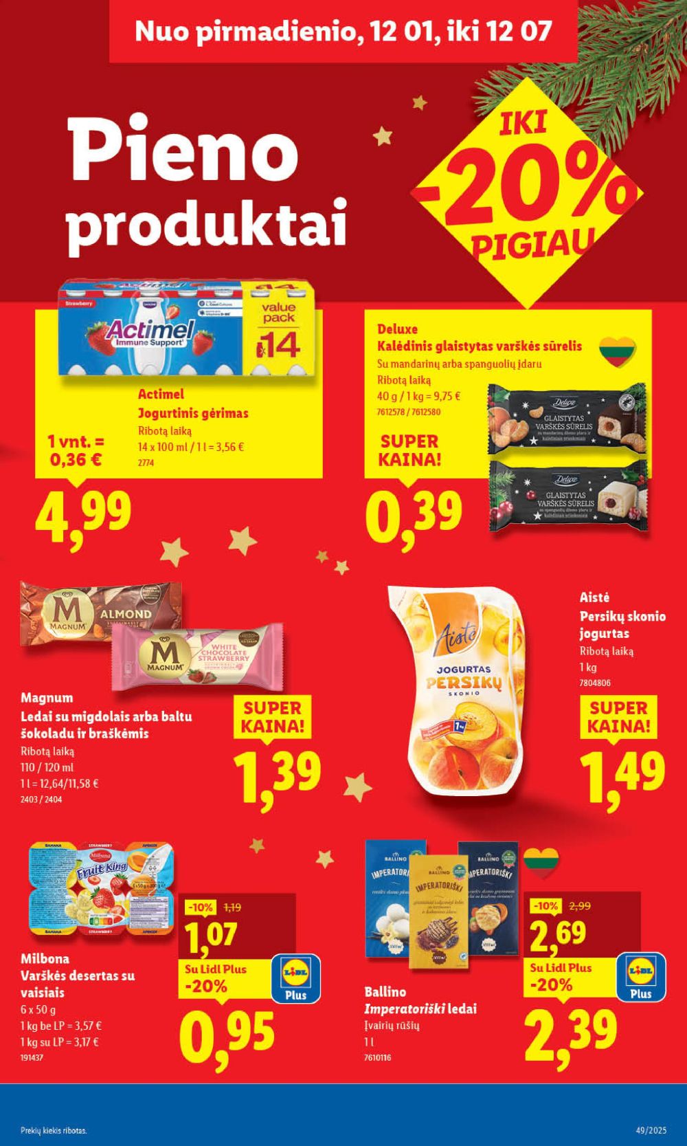 lidl - LIDL - Maisto prekių pasiūlymai (2025 12 04 - 2025 12 07) - page: 37