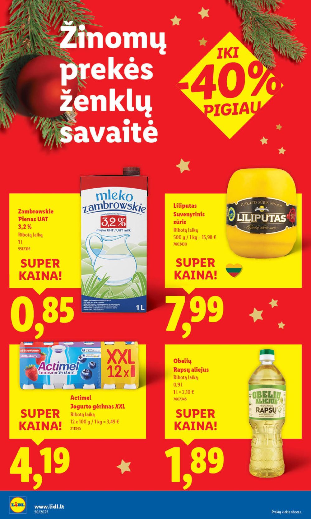 lidl - LIDL - Maisto prekių pasiūlymai (2025 12 08 - 2025 12 14) - page: 28