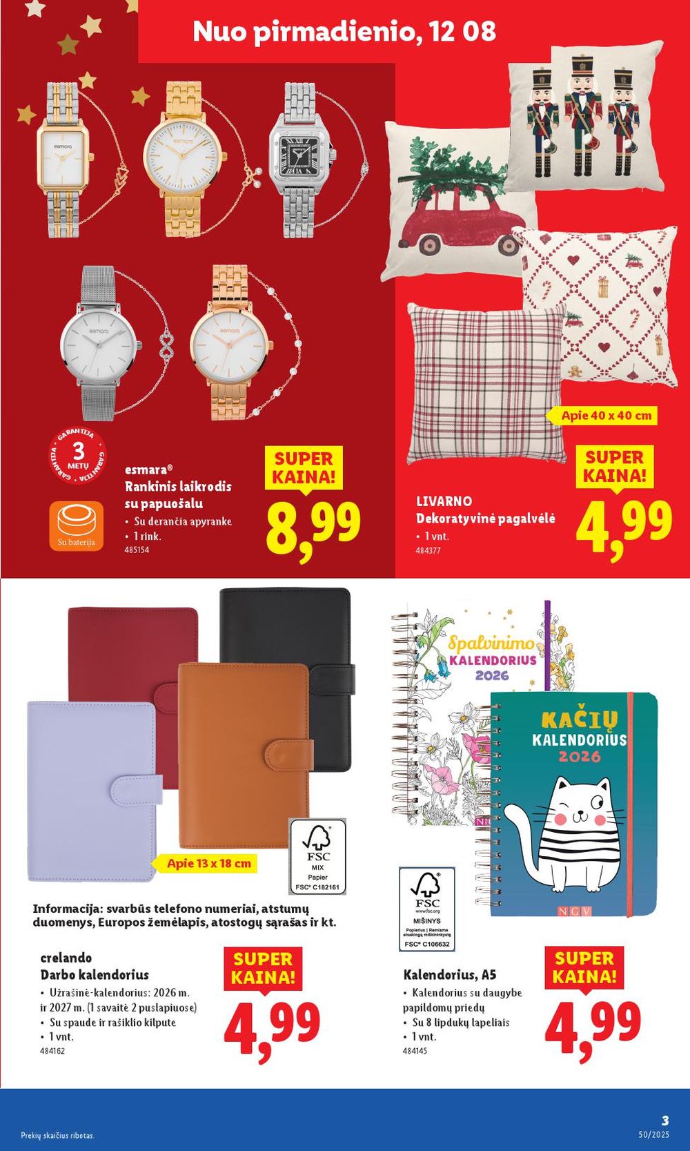 lidl - LIDL - Ne maisto prekių pasiūlymai (2025 12 08 - 2025 12 14) - page: 3